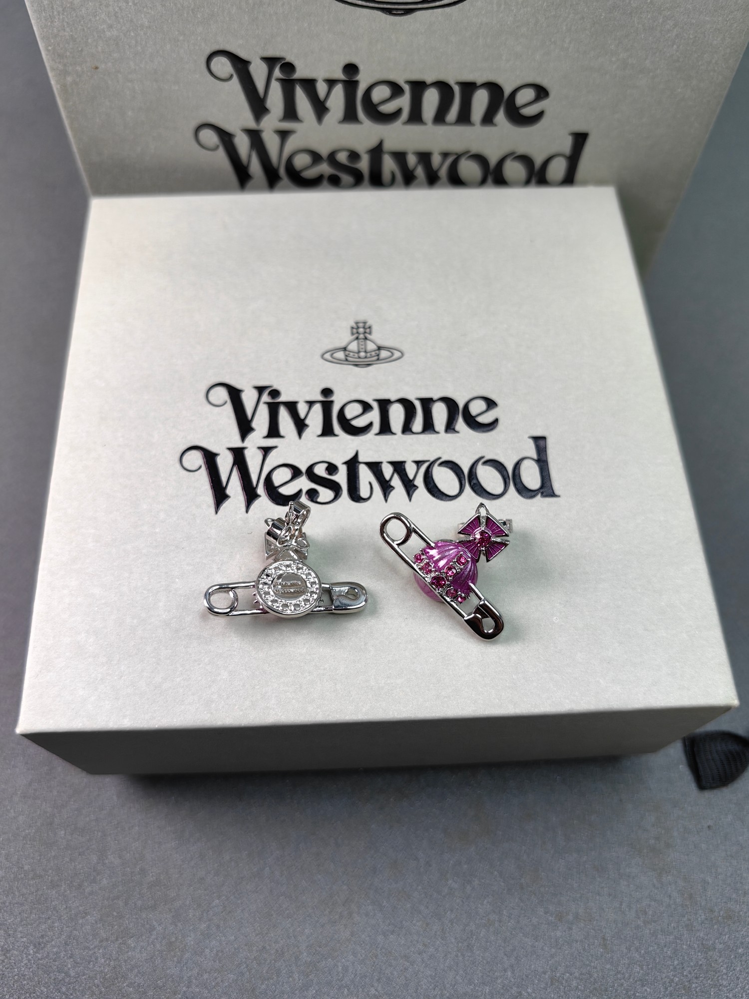 NO:103228,Queen Mother Citizen purple-red pin Saturn earrings necklace in white gold, Queen Mother Citizen necklace, necklace19860909西太后紫红色别针土星耳钉项链一白金色,西太后项链,necklace,Jewelry