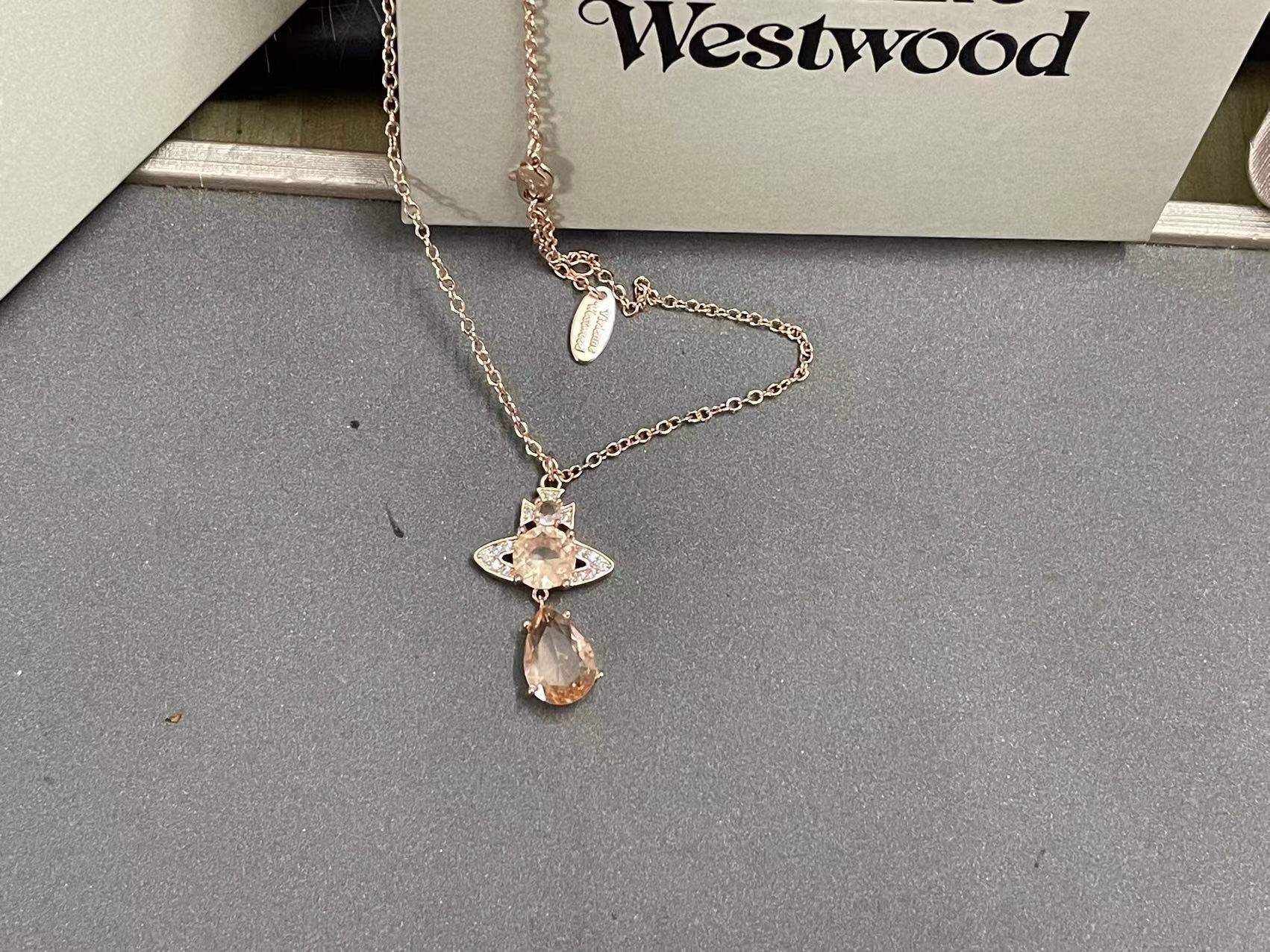 NO:103192,Queen Mother of the Cities rose gold peach water drop necklace, Queen Mother of the Cities necklace, necklace19860909西太后玫瑰金水蜜桃水滴项链,西太后项链,necklace,Jewelry