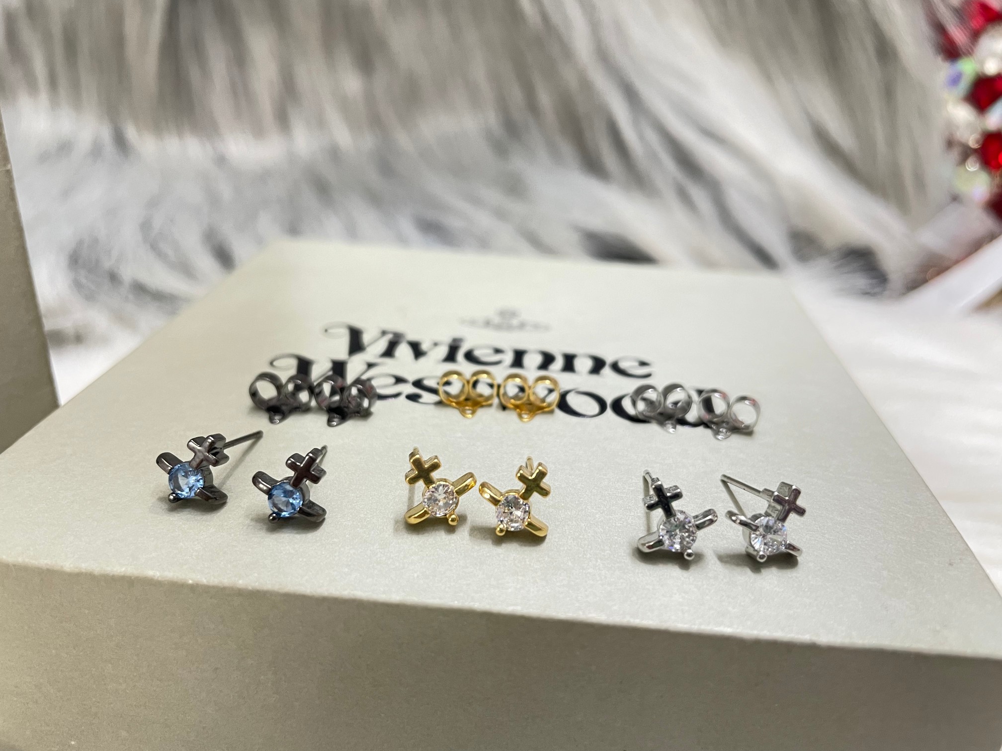 NO:103077,Queen Mother Citizen's Cross Single Drill Ears, Queen Mother Citizen's Ears19860909西太后十字单钻耳钉,西太后耳钉,Jewelry