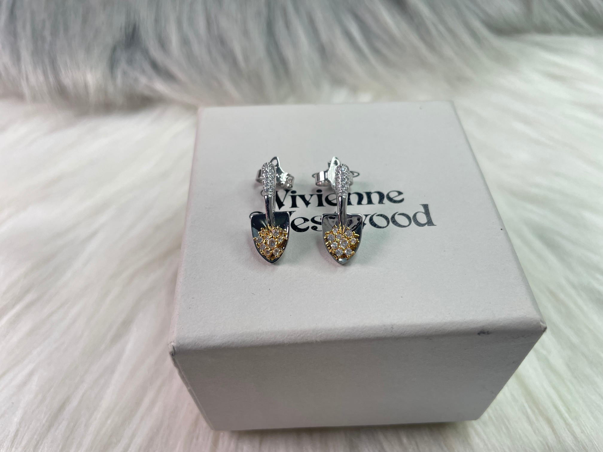 NO:103087,The Queen Mother's Small Shovel Ears One Color Electroplating, the Queen Mother's Ears19860909西太后小铲子耳钉一分色电镀,西太后耳钉,Jewelry