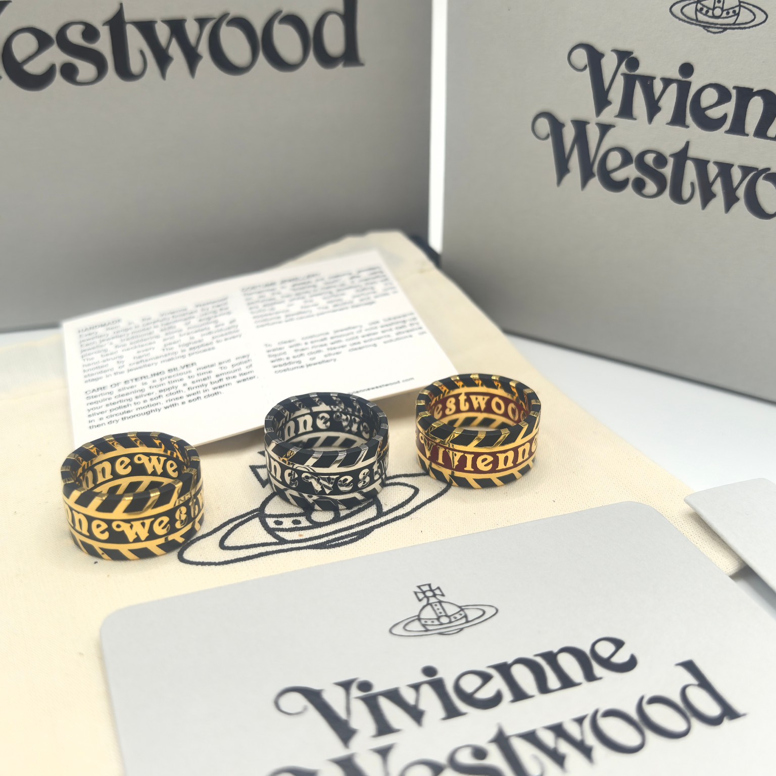 NO:103040,Vivienne Westqueen Queen Mother Chip Striped Letter Ring Punk Personality Ins, Queen Mother Ring, Ring19860909Vivienne Westqueen西太后 筹码条纹字母戒指朋克个性ins,西太后戒指,ring,Jewelry