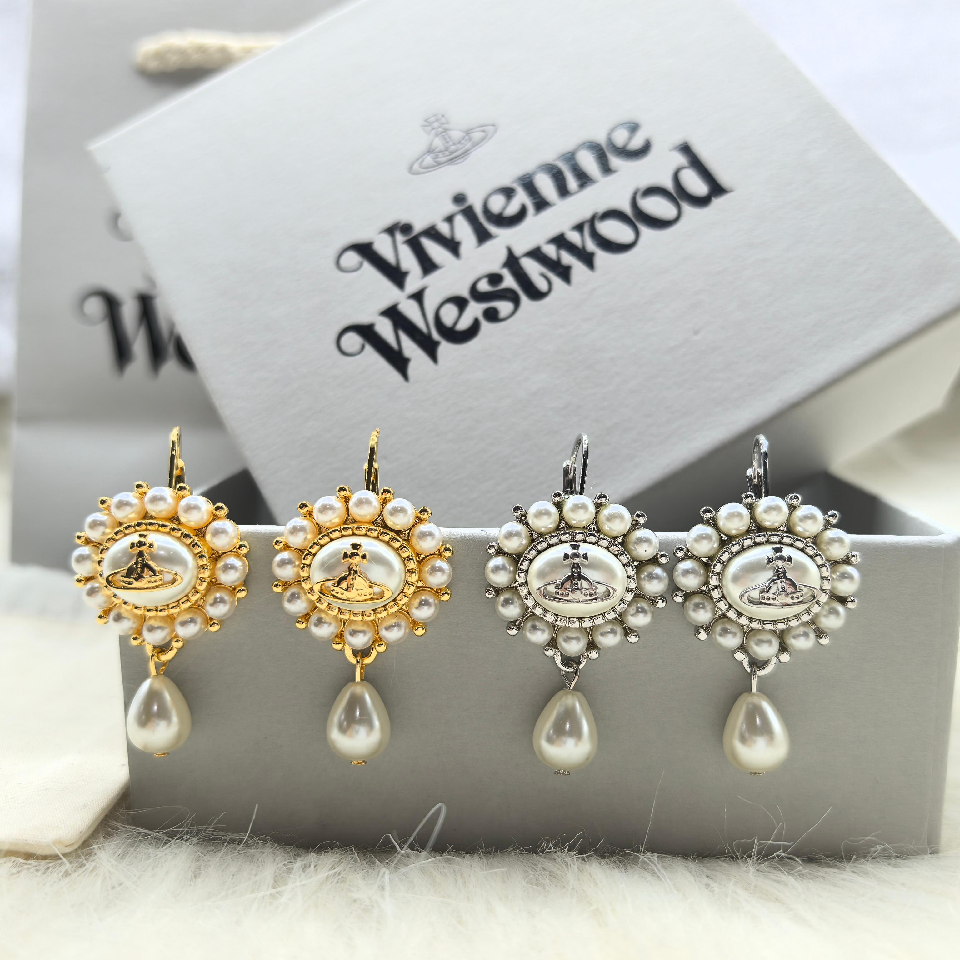 Vivienne Westwood Vivienne Westwood西太后Amaya太阳花珍珠耳环