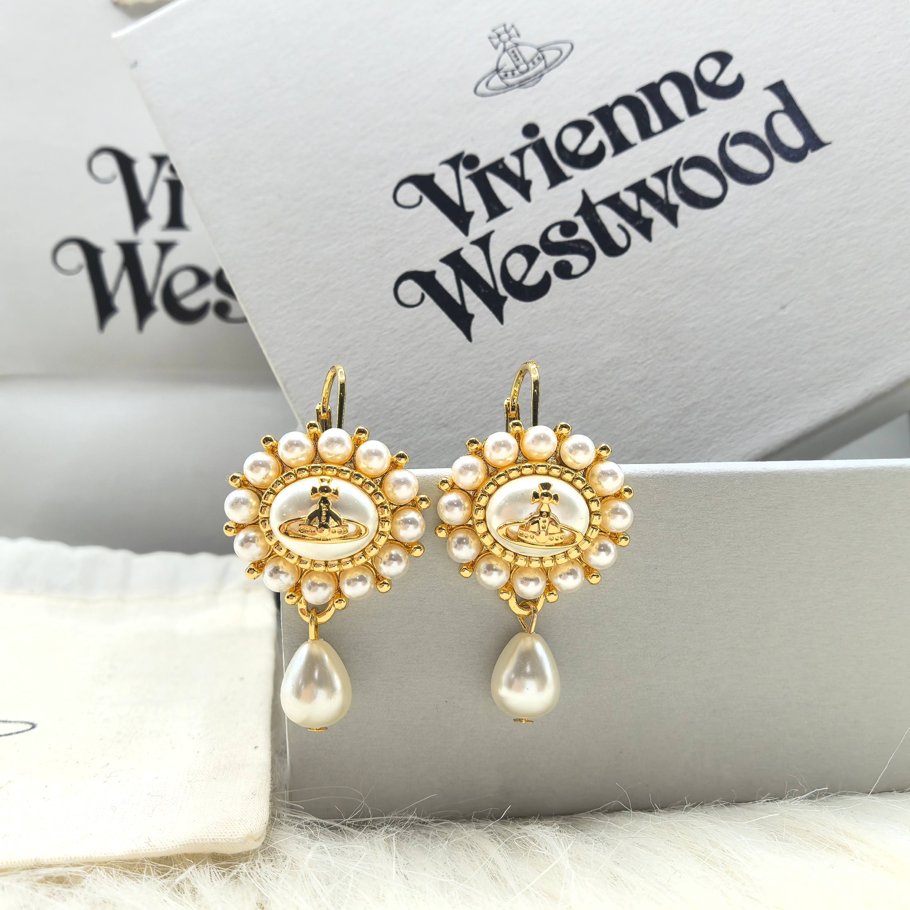 Vivienne Westwood Vivienne Westwood西太后Amaya太阳花珍珠耳环