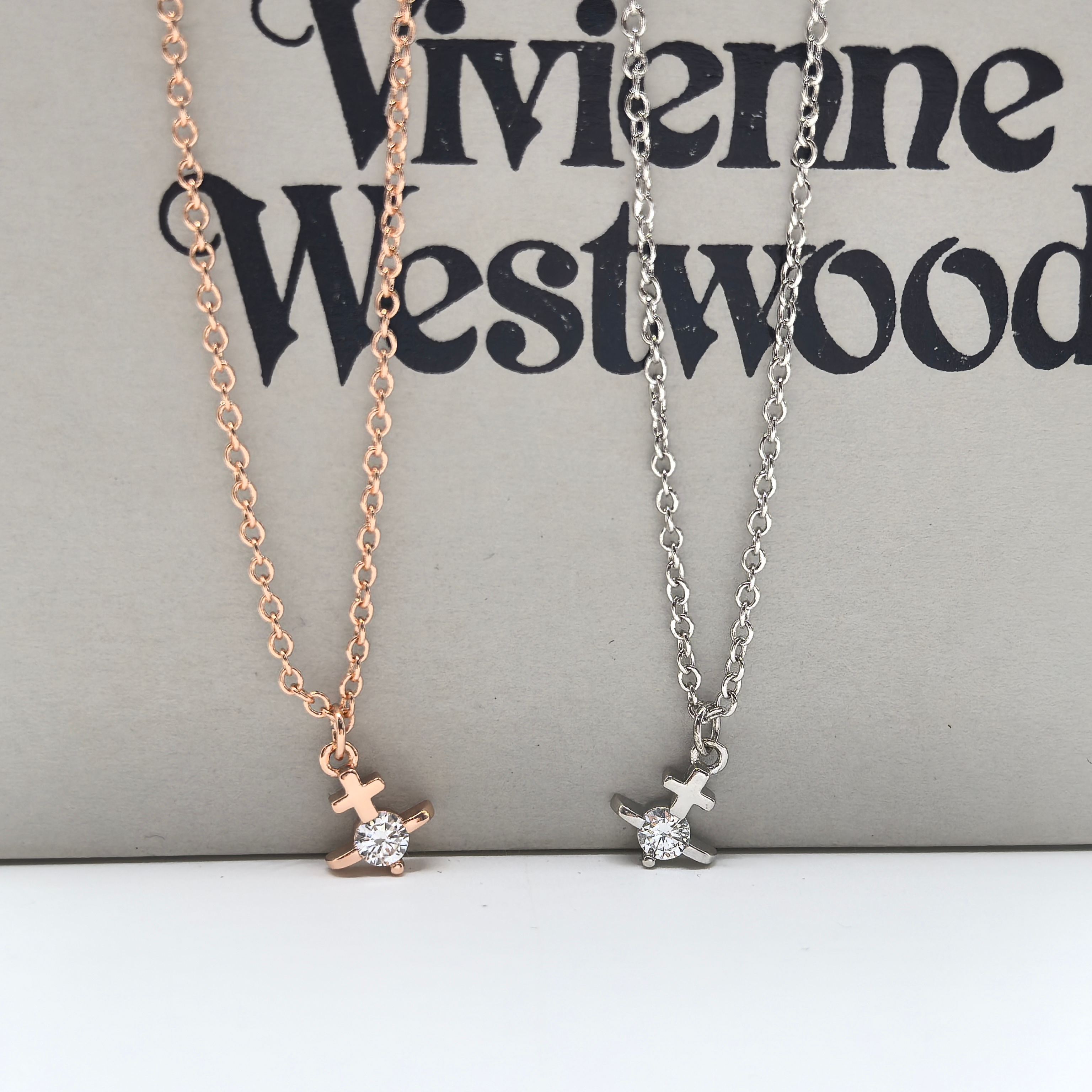 NO:102728,The Queen Mother of the Cities cross single diamond necklace with simple and versatile collarbone chain, Queen Mother of the Cities necklace, necklace19860909西太后十字单钻项链叠戴简约百搭锁骨链,西太后项链,necklace,Jewelry