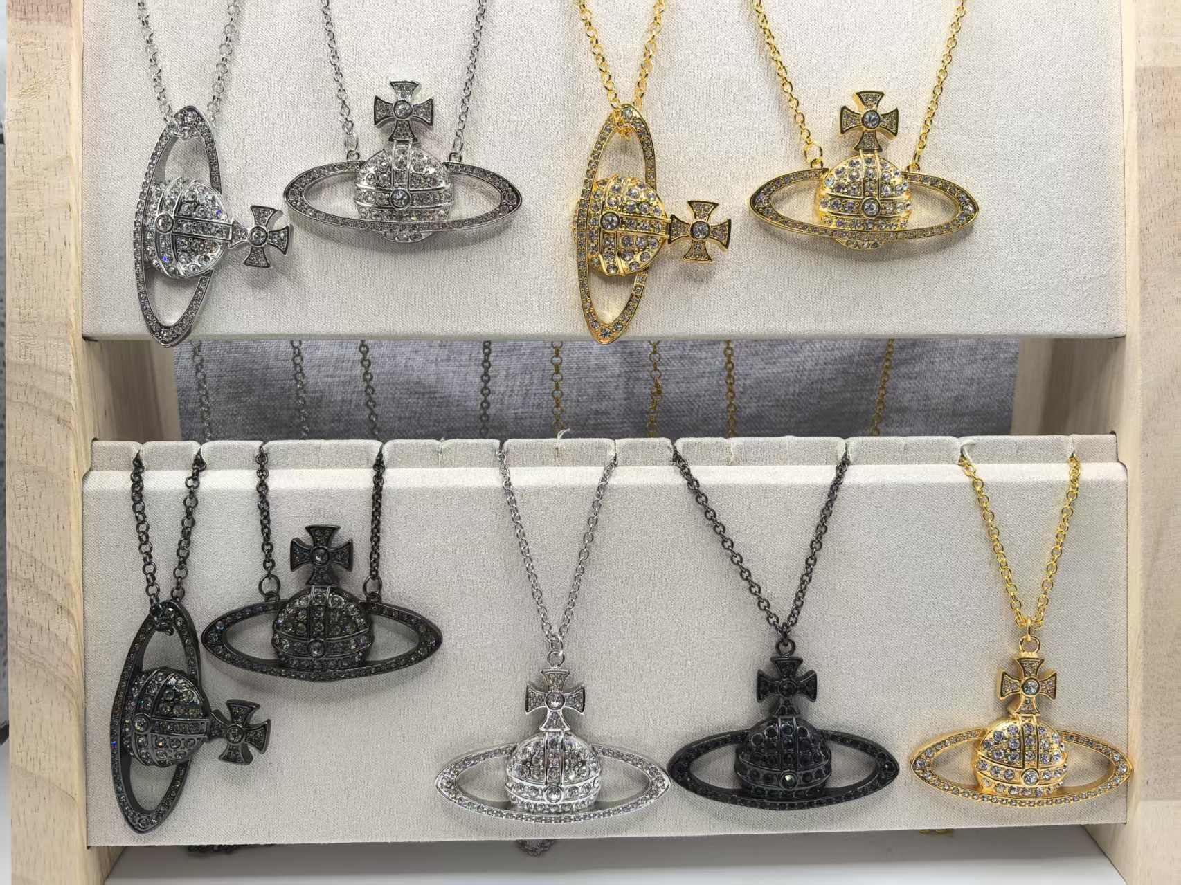 NO:102903,Queen Mother Citizens Saturn full diamond necklace, Queen Mother Citizens necklace, necklace19860909西太后大号土星满钻长款项链,西太后项链,necklace,Jewelry