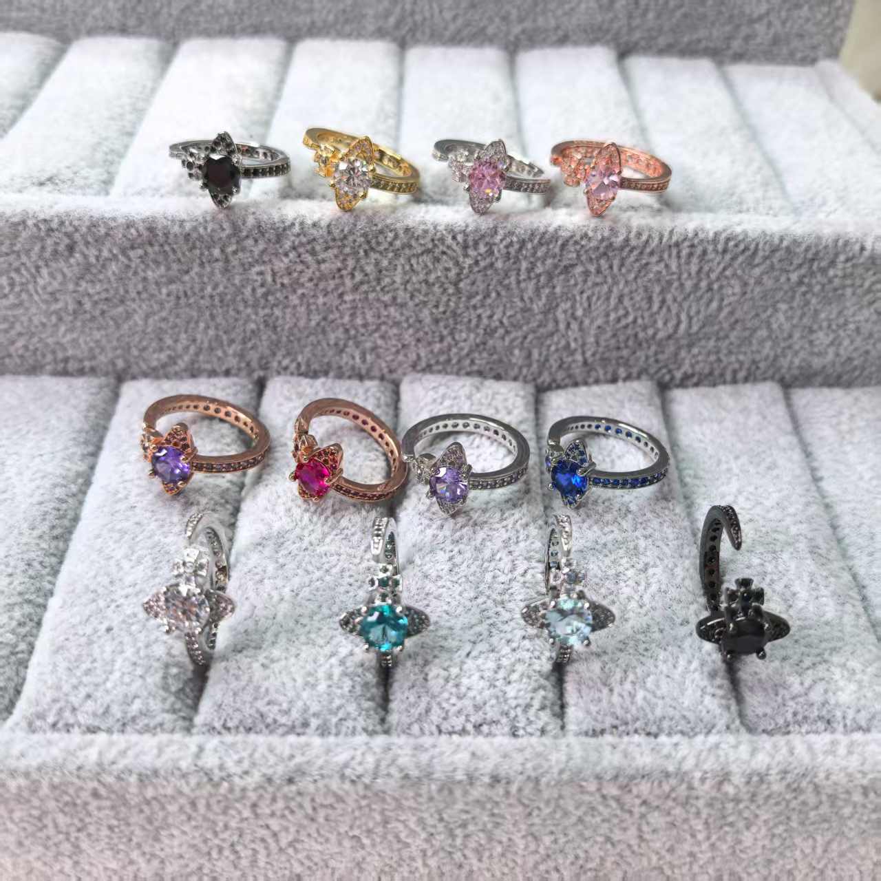 NO:104352,The Queen Mother of the Citizen is full of diamonds and lying across the Saturn orbit ring opening personality star style one-sealan series, Queen Mother of the Citizen ring, ring19860909西太后满钻横卧土星轨道戒指开口个性明星同款一海兰系列,西太后戒指,ring,Jewelry