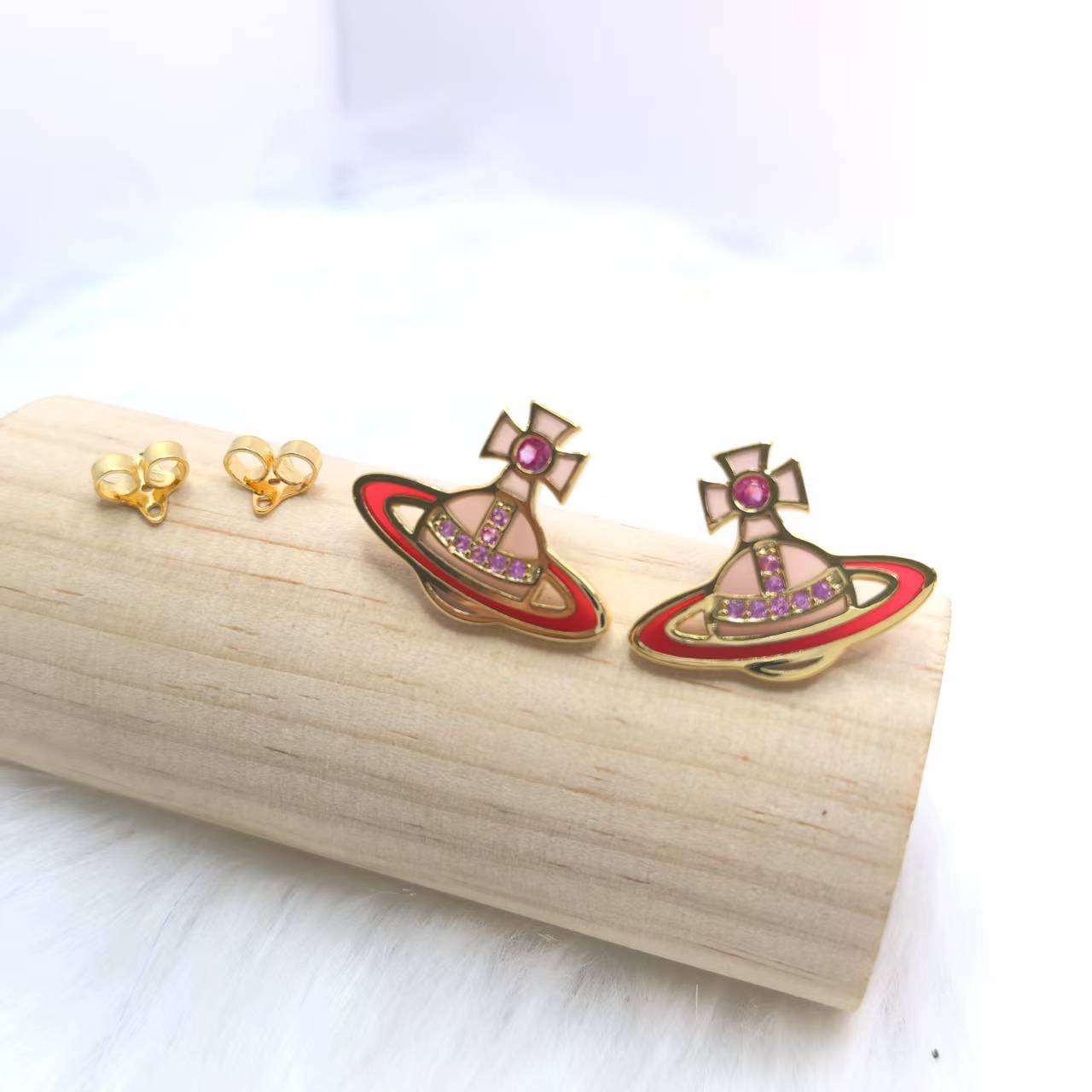 NO:541677,Concetta glazed colored earrings, Empress Dowager's earrings19860909西太后Concetta琉璃彩耳钉,西太后耳钉,Jewelry