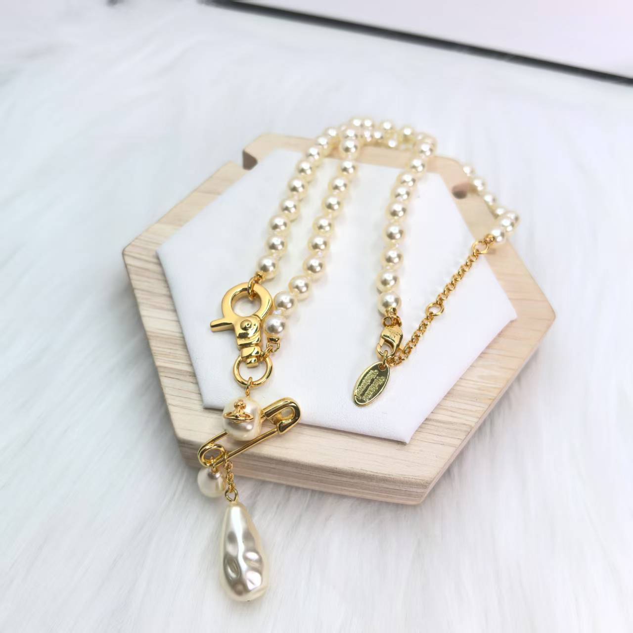 NO:359771,Queen Mother Citizen Baroque Pin Pearl Saturn New Necklace Punk Style, Queen Mother Citizen Necklace19860909西太后巴洛克别针珍珠土星新款项链 朋克风,西太后项链,necklace,Jewelry