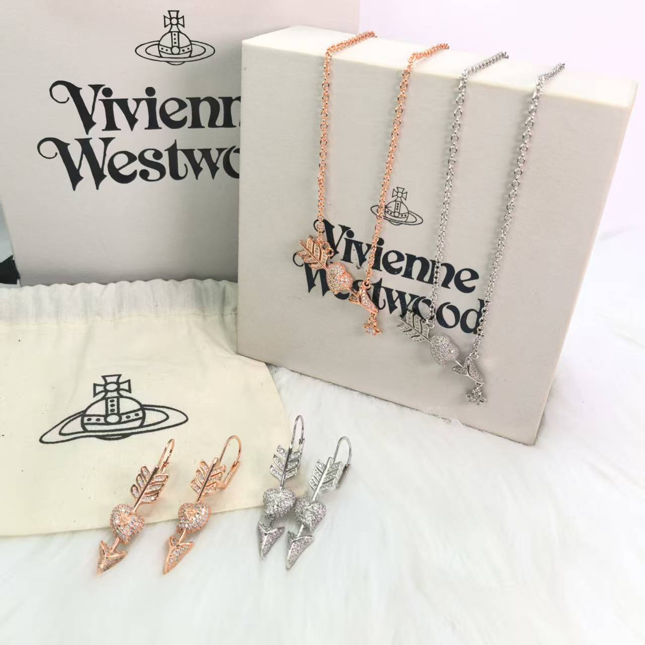 NO:359977,Queen Mother Vivian high quality Cupid full diamond Saturn link, Queen Mother Necklace Queen Mother earrings, necklace19860909西太后薇薇安高品质丘比特满钻土星链,西太后项链西太后耳钉,necklace,Jewelry