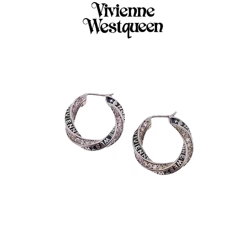 Vivienne Westwood 西太后薇薇安耳环ROZALIA满钻耳钉土星耳圈