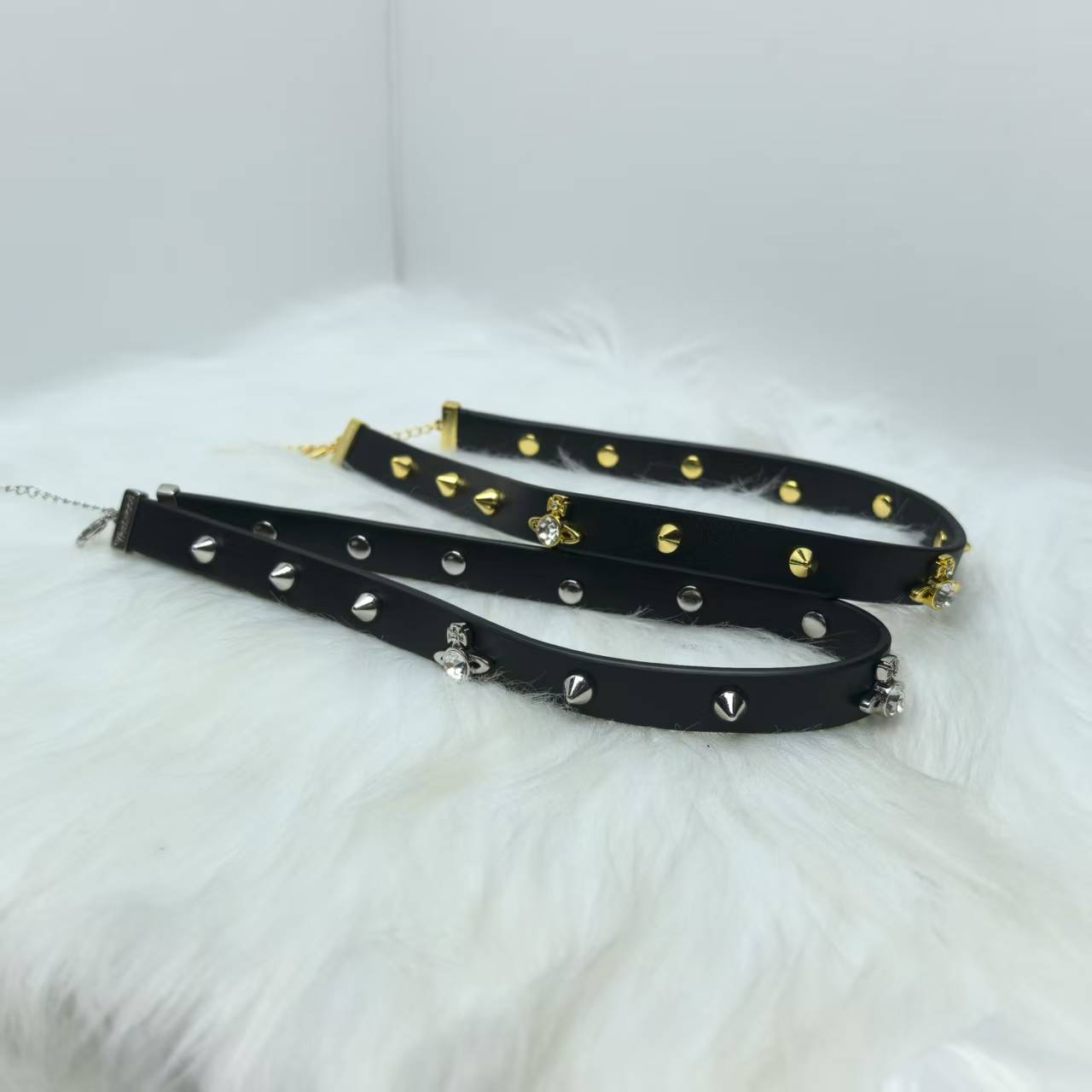 NO:360700,Collar Queen Mother Saturn rivets punk belt, Queen Mother Necklace, necklace19860909项圈西太后土星铆钉款朋克皮带,西太后项链,necklace,Jewelry