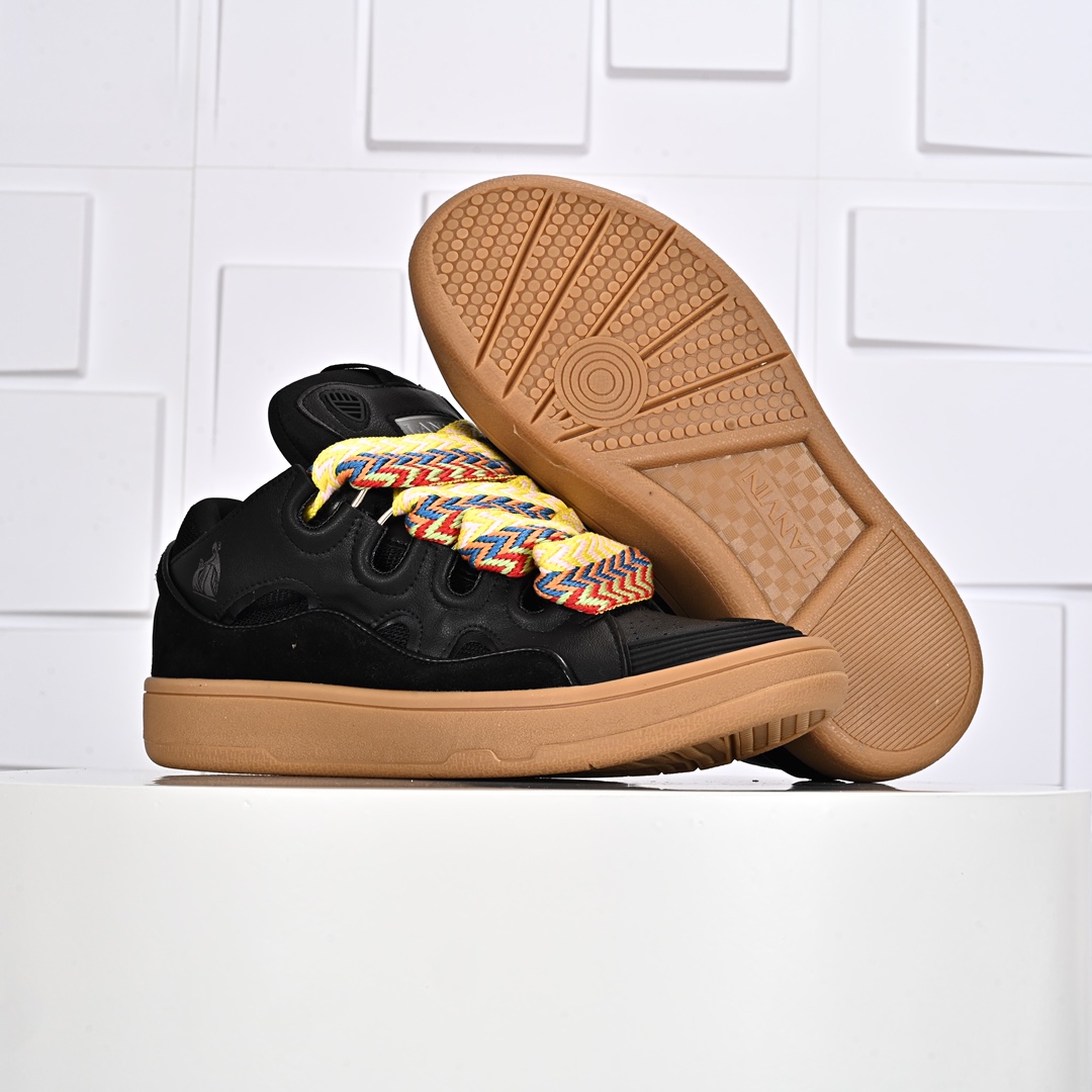 360 LANVIN CURB 人气单品 LANVIN浪凡三代 最新走秀款CURB系列休闲运动鞋