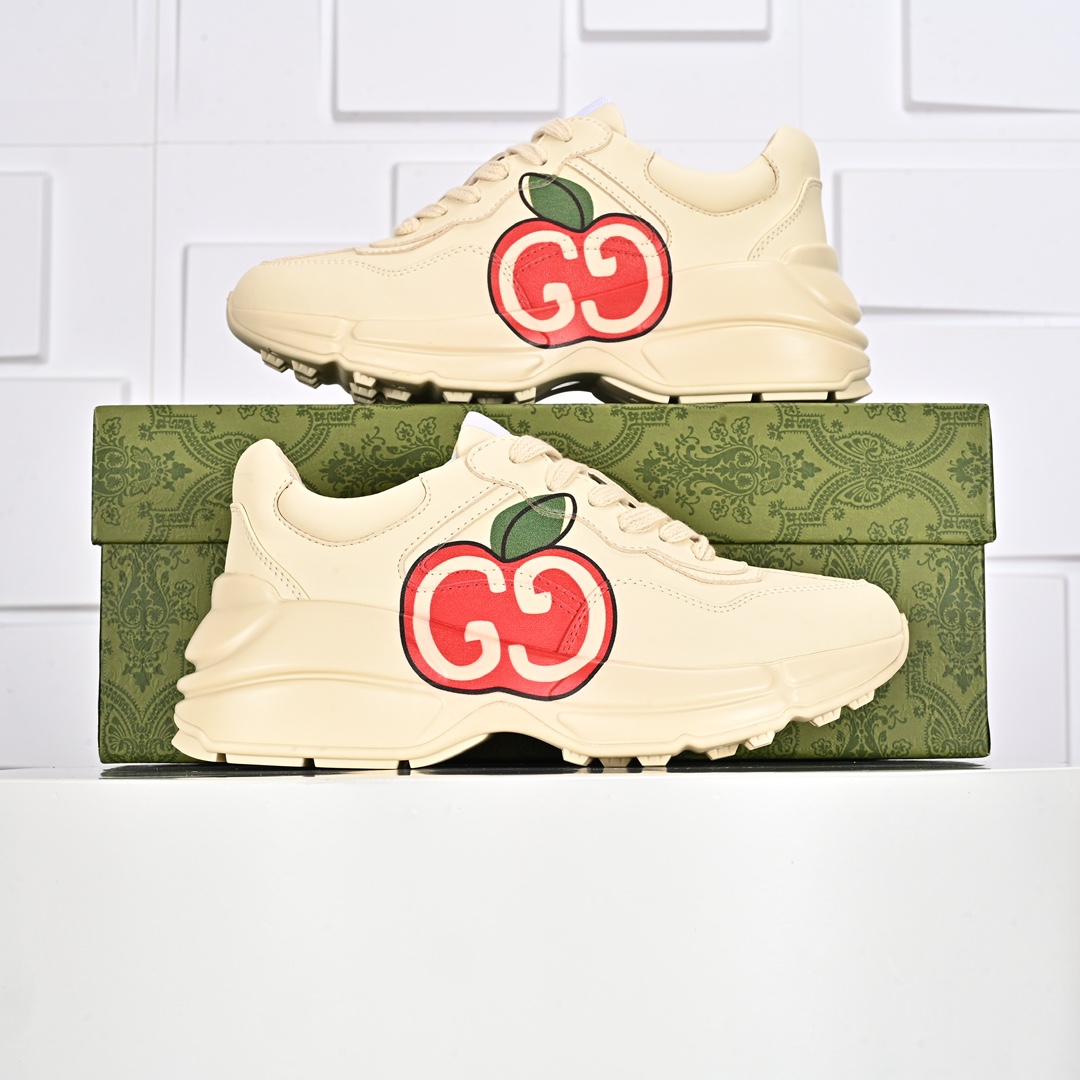 320 Gucci Rhyton Vintage Trainer Sneaker 古驰老爹鞋 陆续补货 好价长期供应海淘商家混卖版