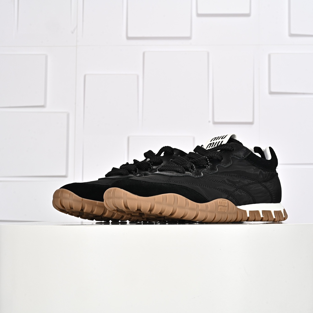 Miumiu 25ss Tyre系列春夏新款 饼干鞋 阿甘鞋休闲运动鞋Miumiu最新爆款