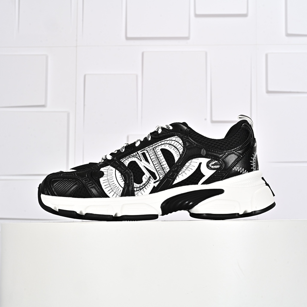 420 迪奥/Dior Chrono Low Sneaker 什洛诺系列低帮经典增高老爹风系带复古休闲运动慢跑鞋 KCK414TRL_S49G