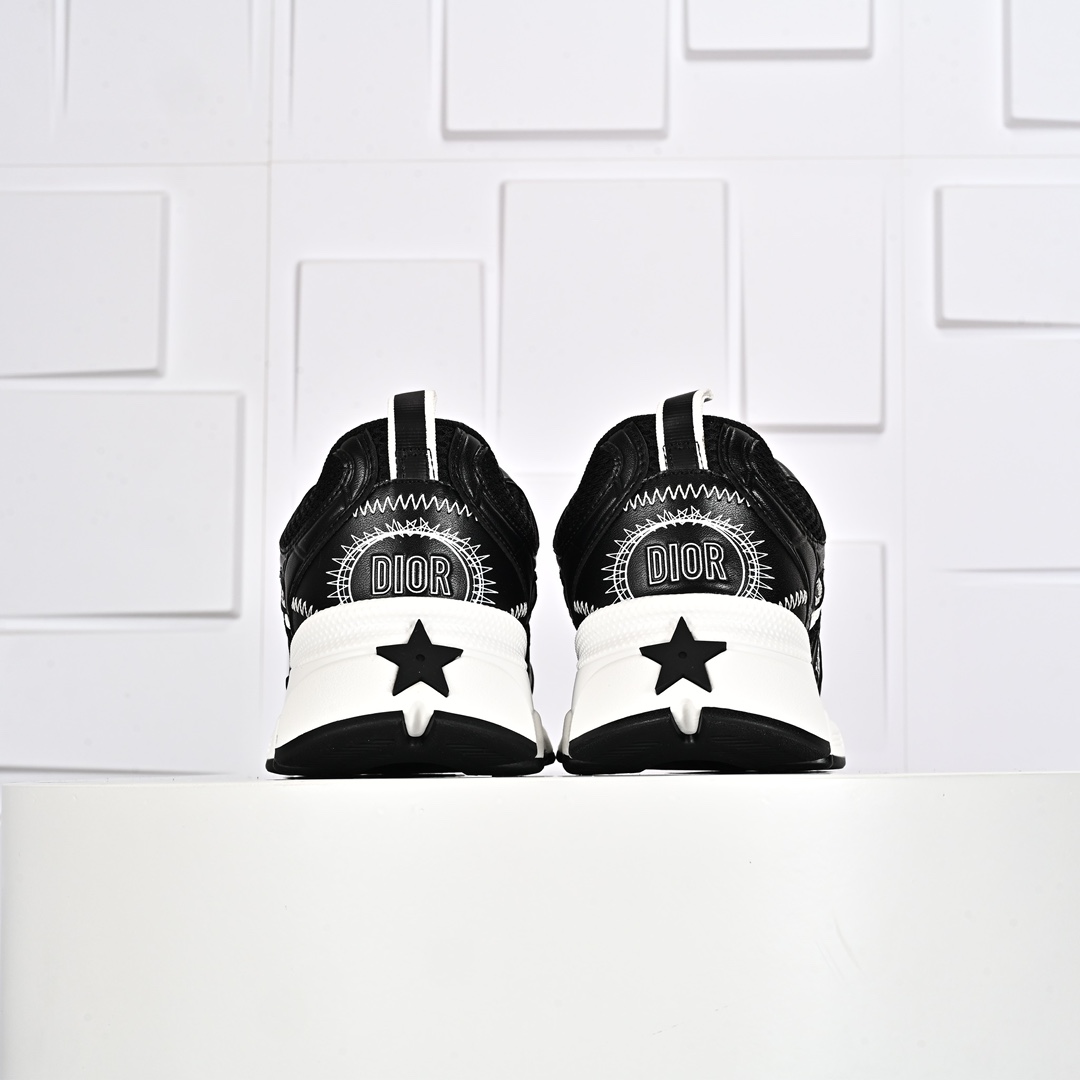 420 迪奥/Dior Chrono Low Sneaker 什洛诺系列低帮经典增高老爹风系带复古休闲运动慢跑鞋 KCK414TRL_S49G