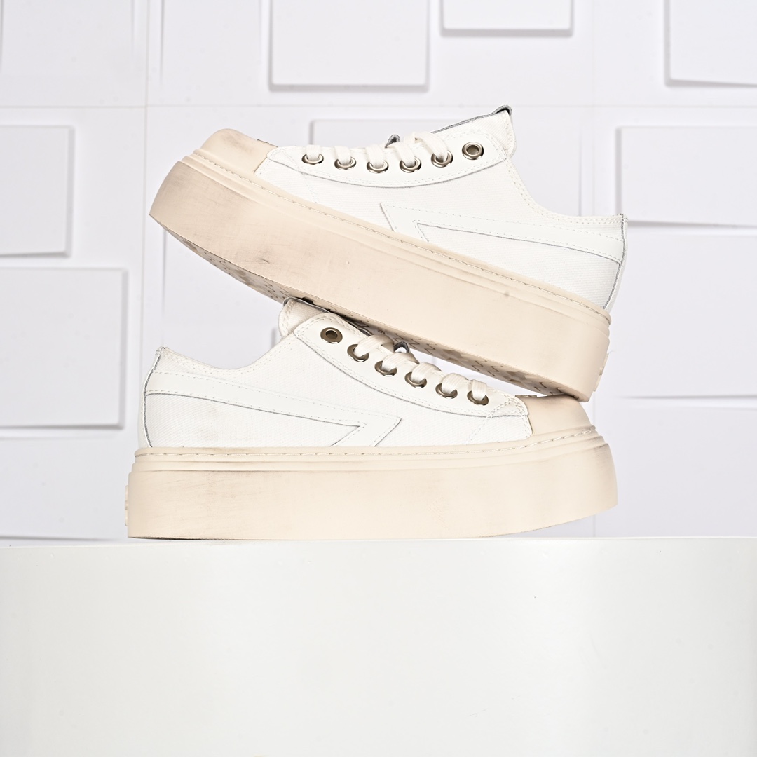 250 小红书穿搭爆款,国潮当红设计师品牌SMFK Garden Vintage Skate Low 花园系列低帮复古厚底十字花帆布休闲松糕做旧小脏板鞋
