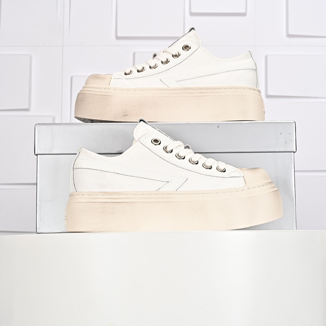 250 小红书穿搭爆款,国潮当红设计师品牌SMFK Garden Vintage Skate Low 花园系列低帮复古厚底十字花帆布休闲松糕做旧小脏板鞋