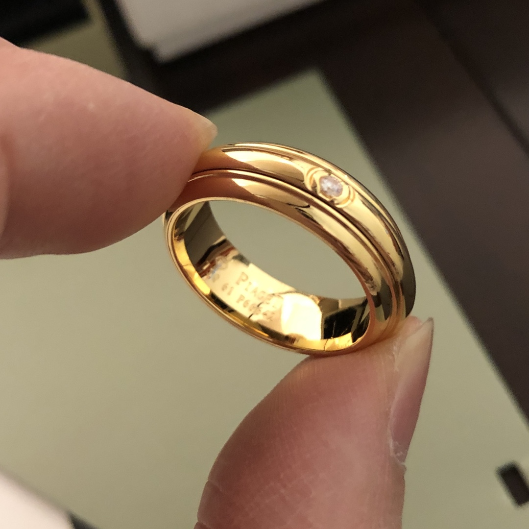 原版 专柜品质！里外抛光细节处理完美，专柜正品开模✨💋💄 伯爵 单钻戒指💍华丽设计 这种设计也只有大牌才