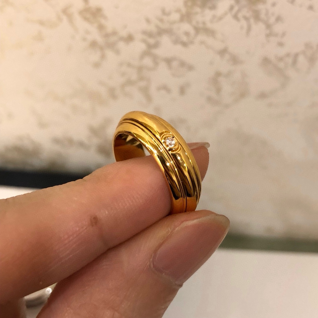 原版 专柜品质！里外抛光细节处理完美，专柜正品开模✨💋💄 伯爵 单钻戒指💍华丽设计 这种设计也只有大牌才