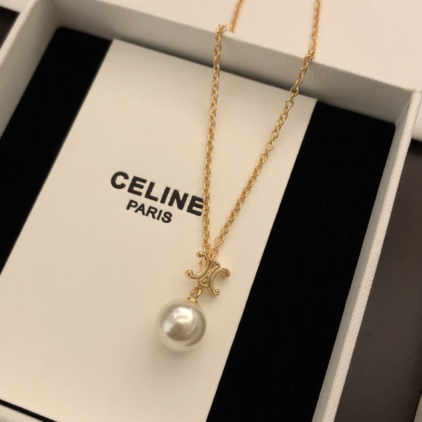 耳 项【c小凯旋门吊珠项链】赛琳项链Ceiling任你自由灵魂搭配，极简ins风格的feel，让人挪不开