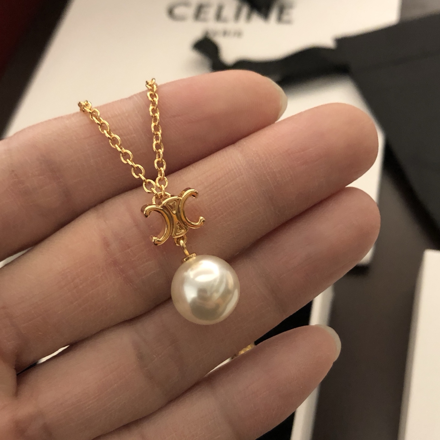 耳 项【c小凯旋门吊珠项链】赛琳项链Ceiling任你自由灵魂搭配，极简ins风格的feel，让人挪不开