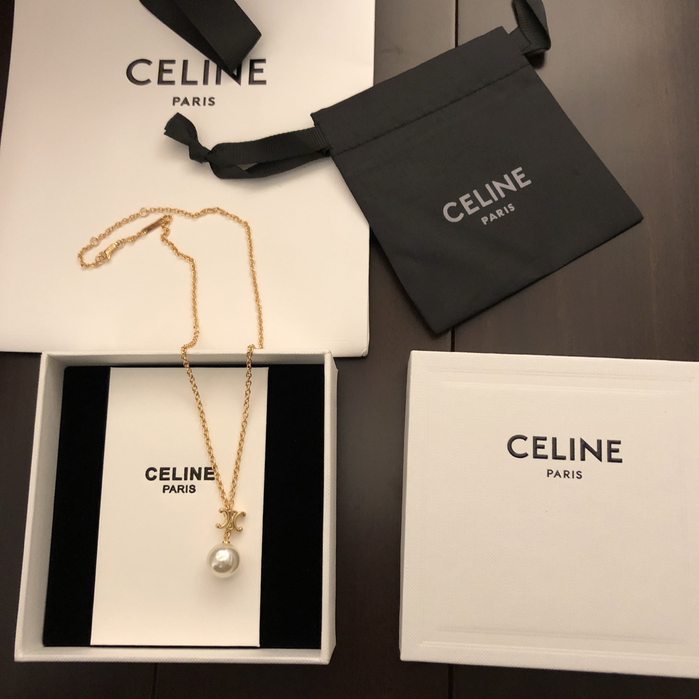 耳 项【c小凯旋门吊珠项链】赛琳项链Ceiling任你自由灵魂搭配，极简ins风格的feel，让人挪不开