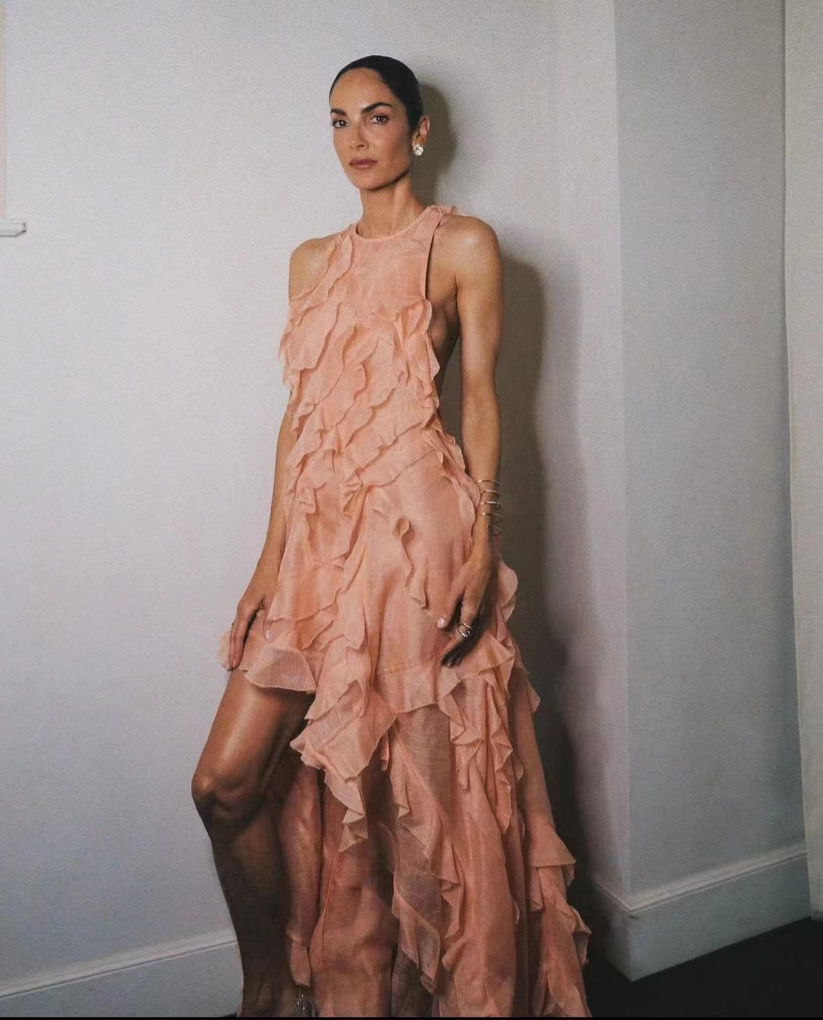 Elegant Irregular Silk Linen Dress - Comfortable & Stylish, Various Sizes Available 6 i1724653990 3516 0