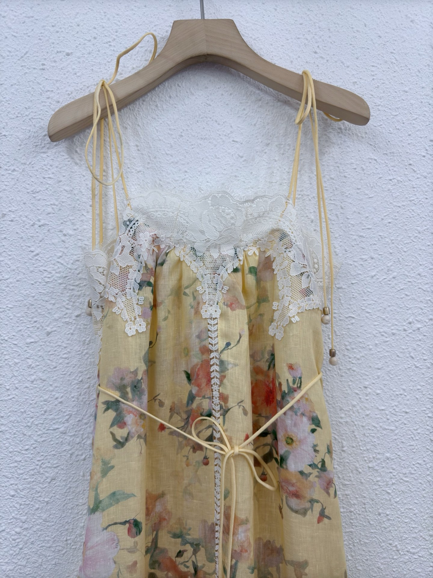 Elegant Linen Blend Floral Lace Dress - Perfect for Spring & Summer 3 i1746239684786 5474 0 1