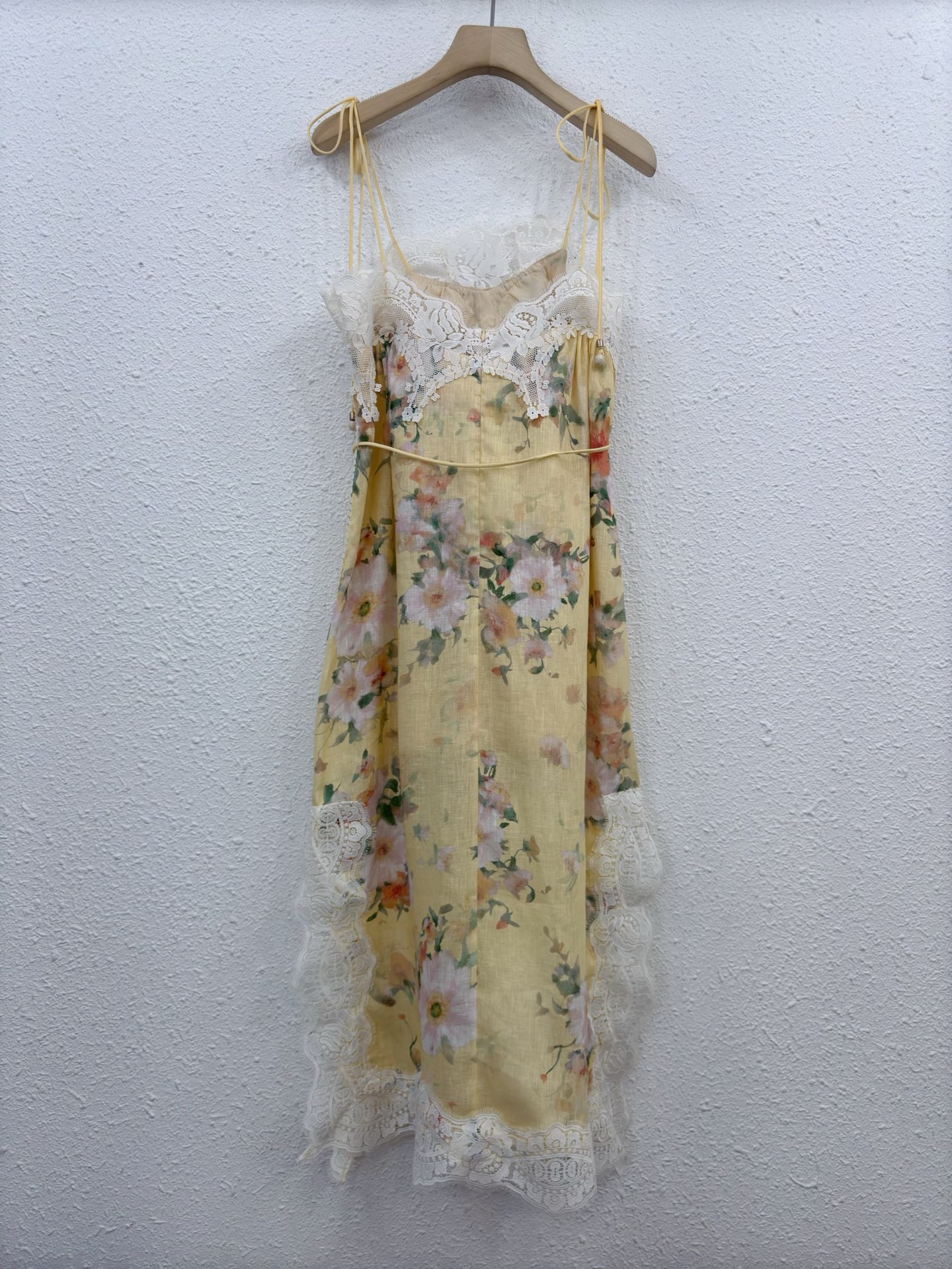 Elegant Linen Blend Floral Lace Dress - Perfect for Spring & Summer 4 i1746239695921 8755 0 2