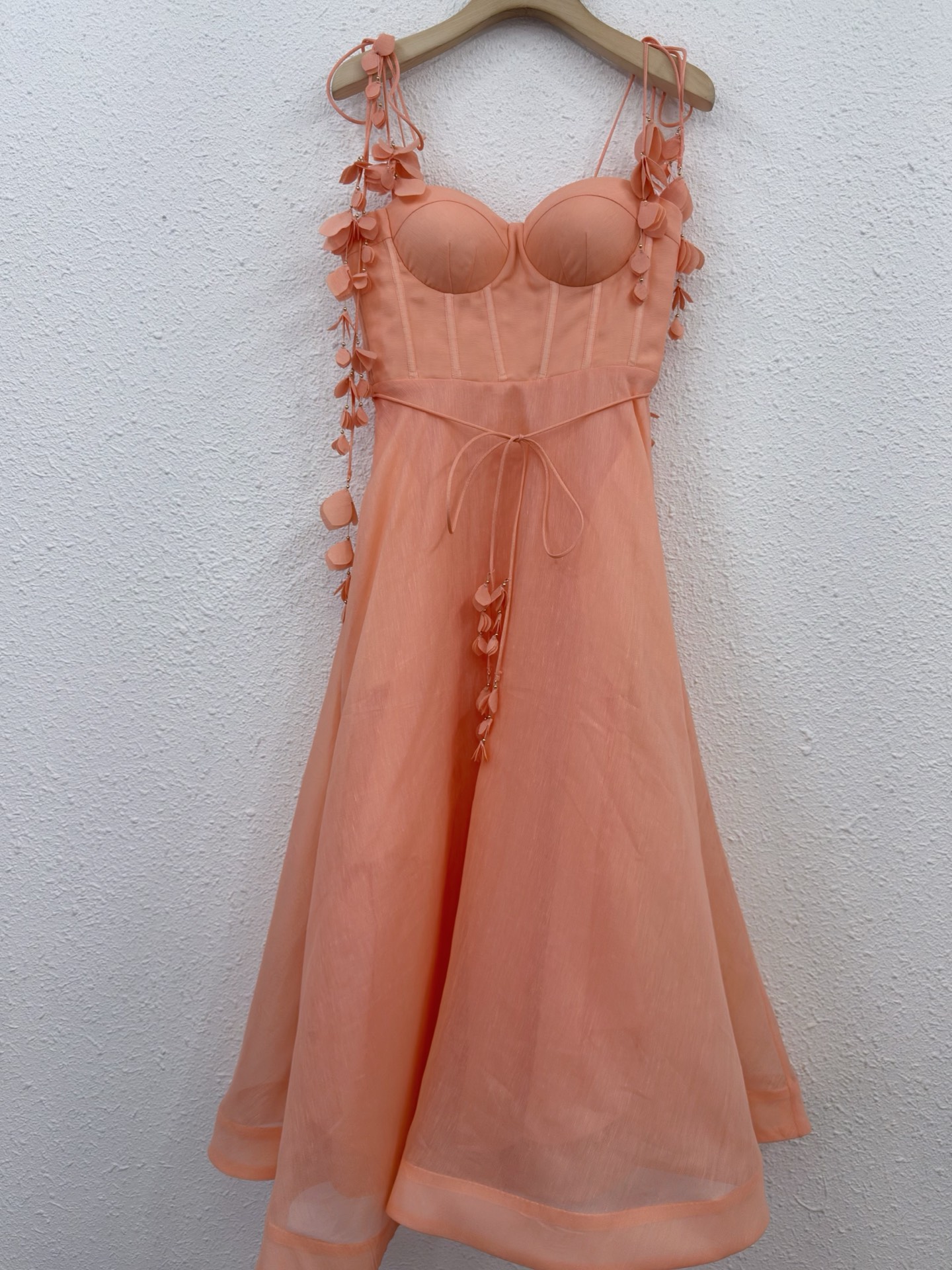 Elegant Floral Lace-Up Silk Linen Dress - Chic & Unique Design 3 i1746245898809 8349 0 1