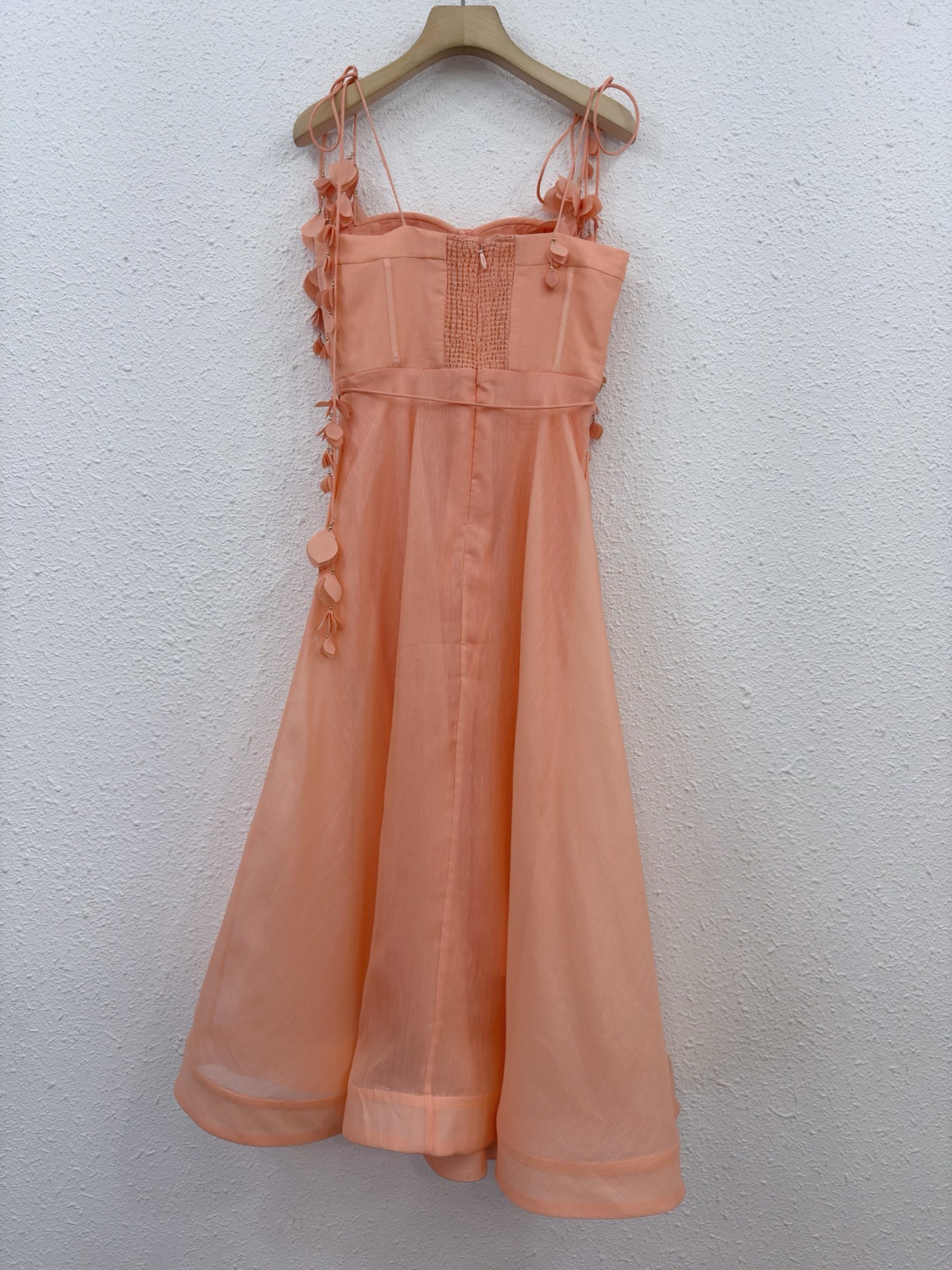 Elegant Floral Lace-Up Silk Linen Dress - Chic & Unique Design 5 i1746245898809 8726 0 3
