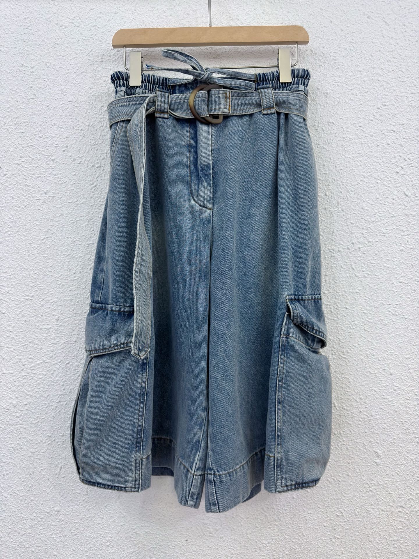 Trendy High-Waisted Wide Leg Jeans - 100% Cotton Denim Pants 2 i1746260377461 2350 0 0