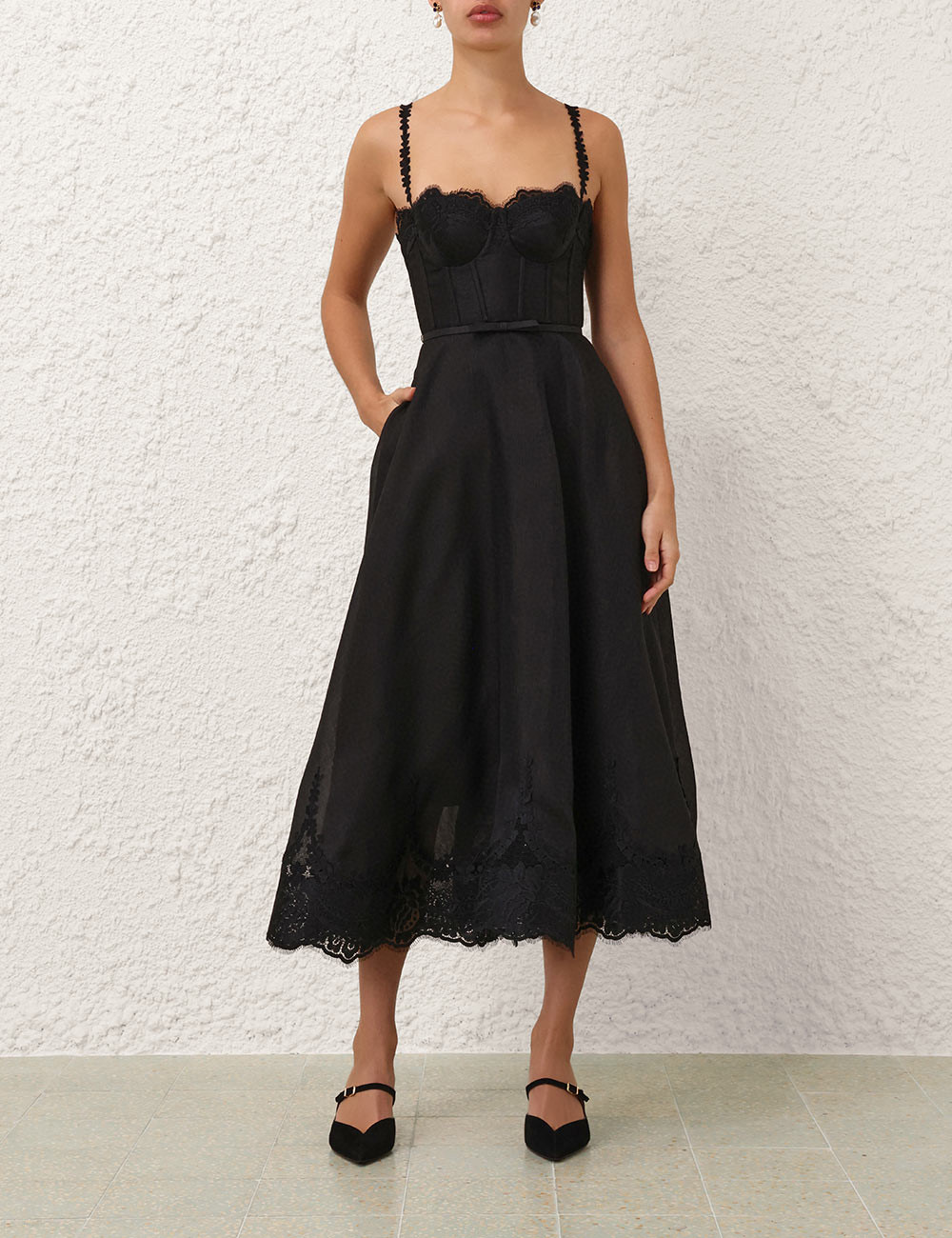 Elegant Lace & Linen Blend Slip Dress - Chic and Comfortable 6 i1755844390820 3734 0 0