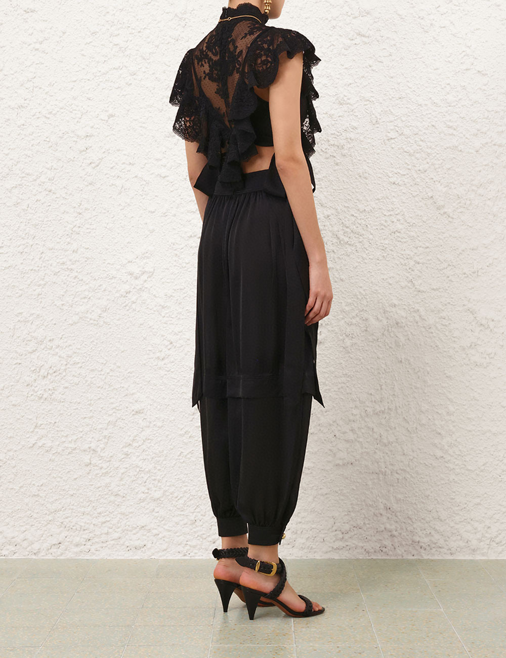 Lace See-Through Tie Top - Trendy and Versatile Fashion Blouse 4 i1757144835186 8514 0 6