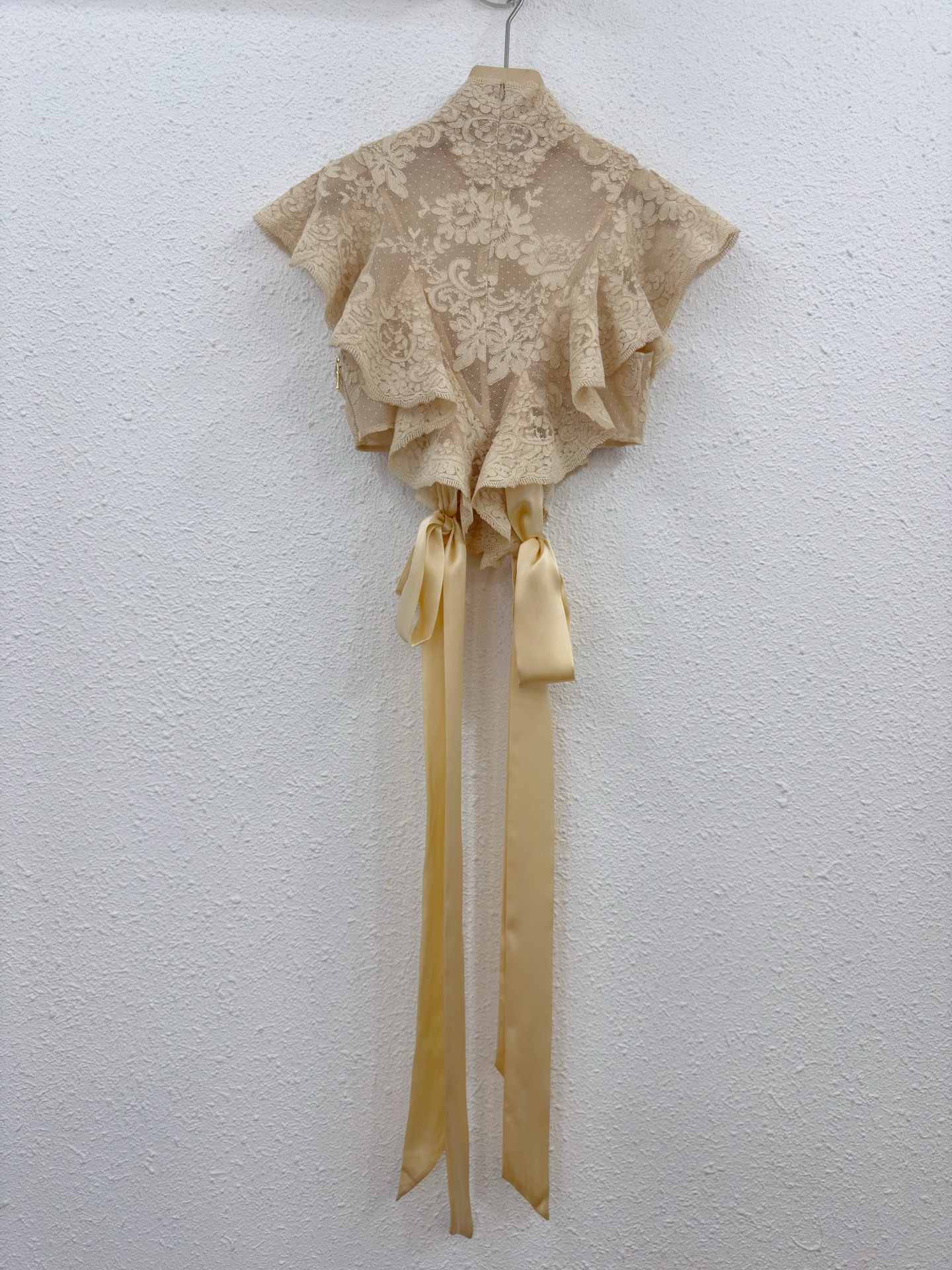 Lace Sheer Ribbon Top - Fashionable and Versatile Blouse 4 i1757750393625 2465 0 8
