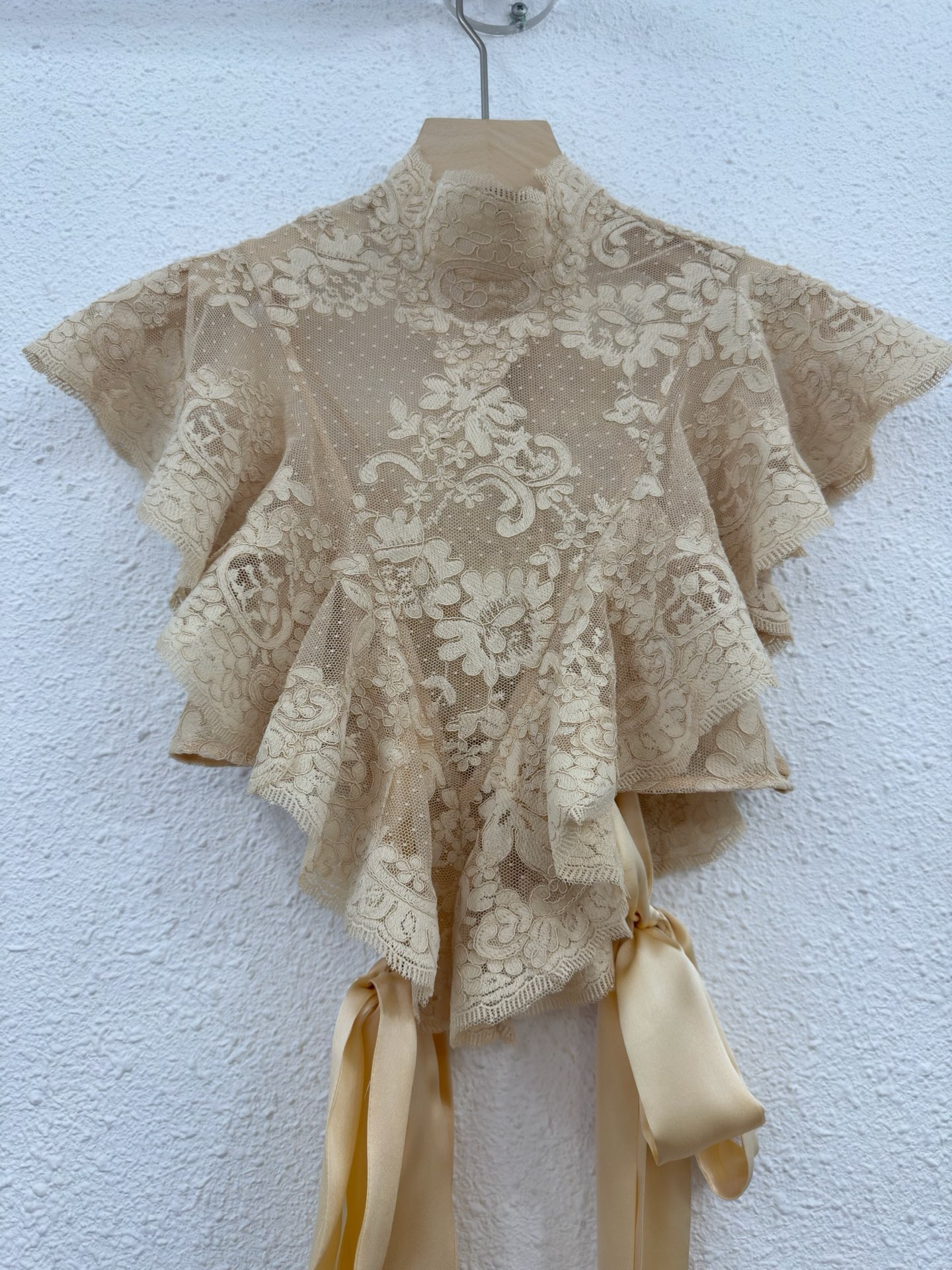 Lace Sheer Ribbon Top - Fashionable and Versatile Blouse 5 i1757750395654 7837 0 1