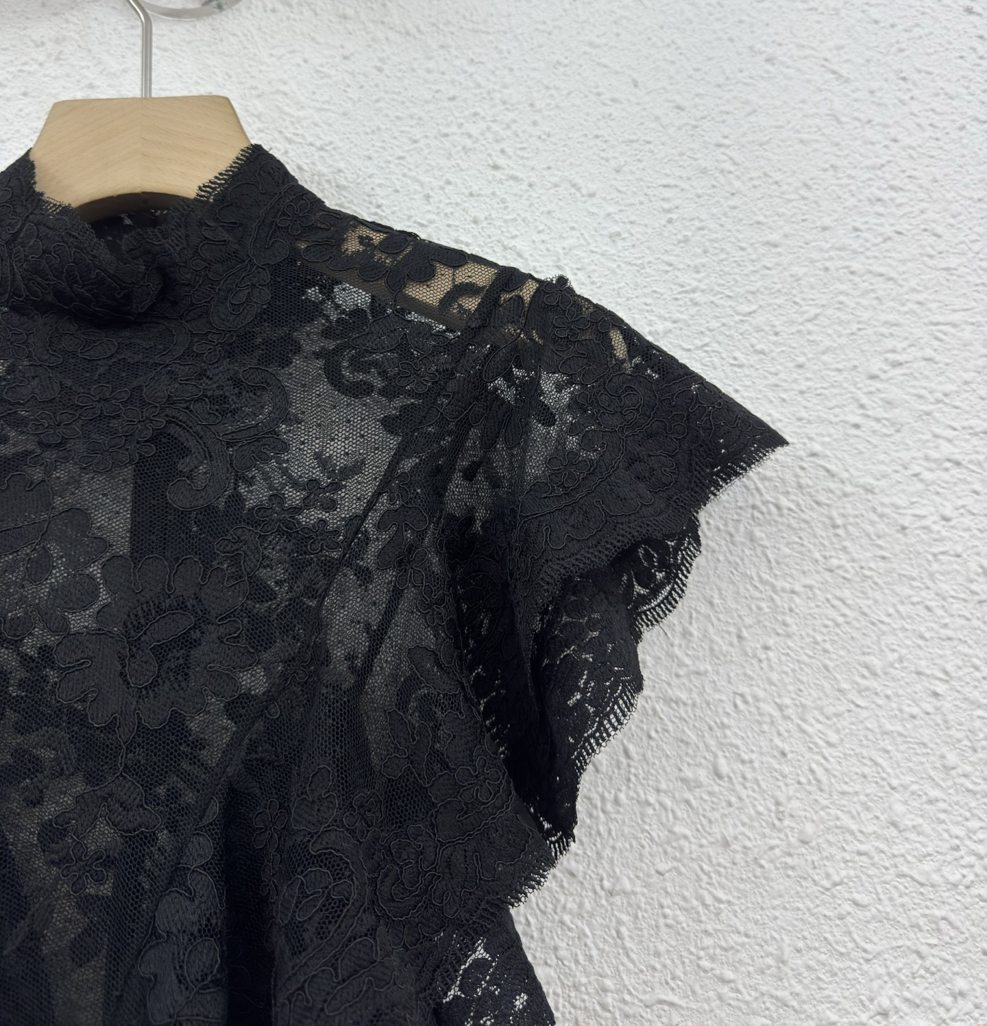 Elegant Lace See-Through Top with Ribbon Detail - Versatile & Chic 4 i1757917853887 1295 0 2