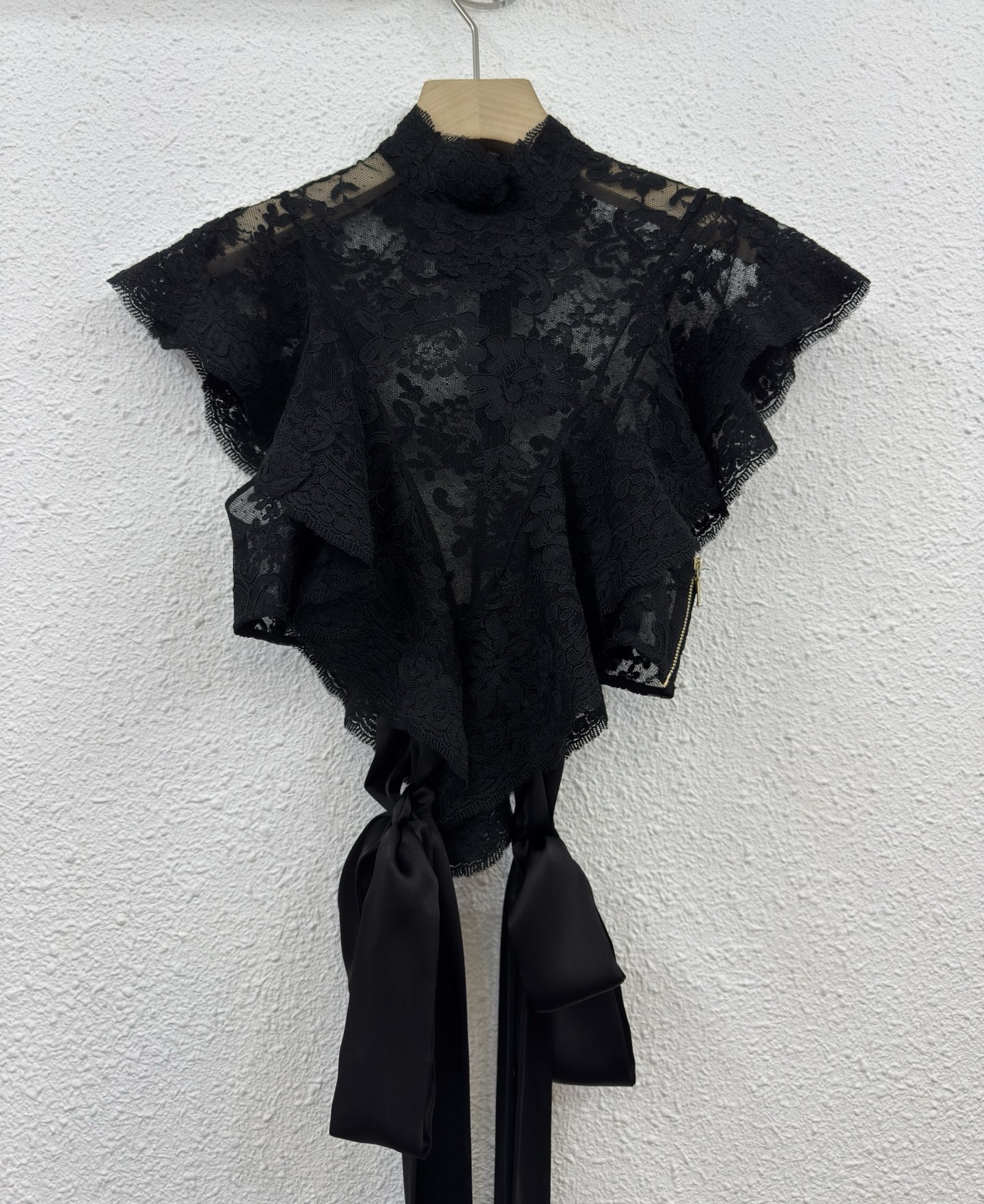 Elegant Lace See-Through Top with Ribbon Detail - Versatile & Chic 11 i1757917855717 8519 0 6