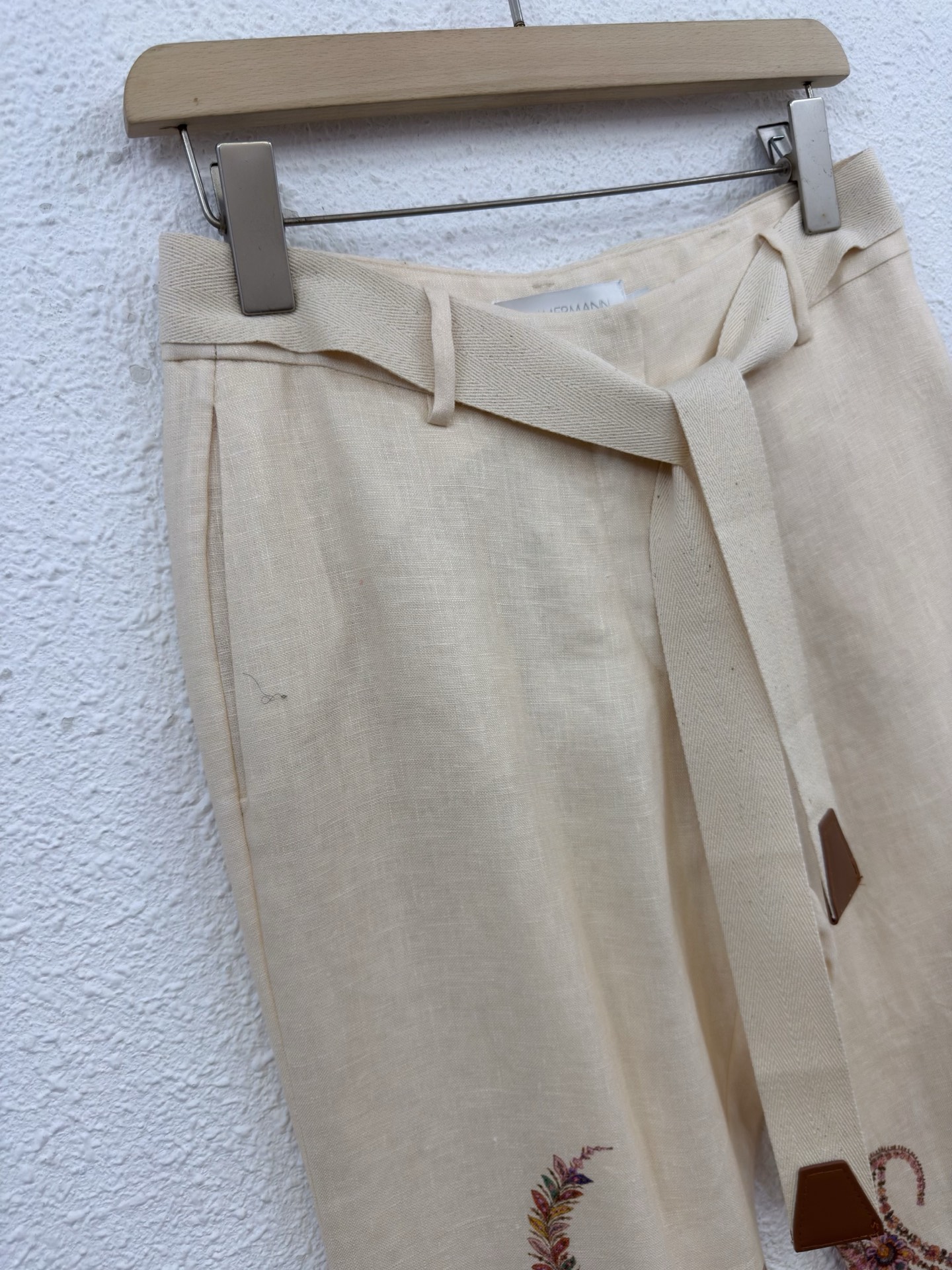 Paisley Print Linen Blend Top & Flared Pants Set - Creamy Bohemian Style 9 i1761967382151 8788 0 6