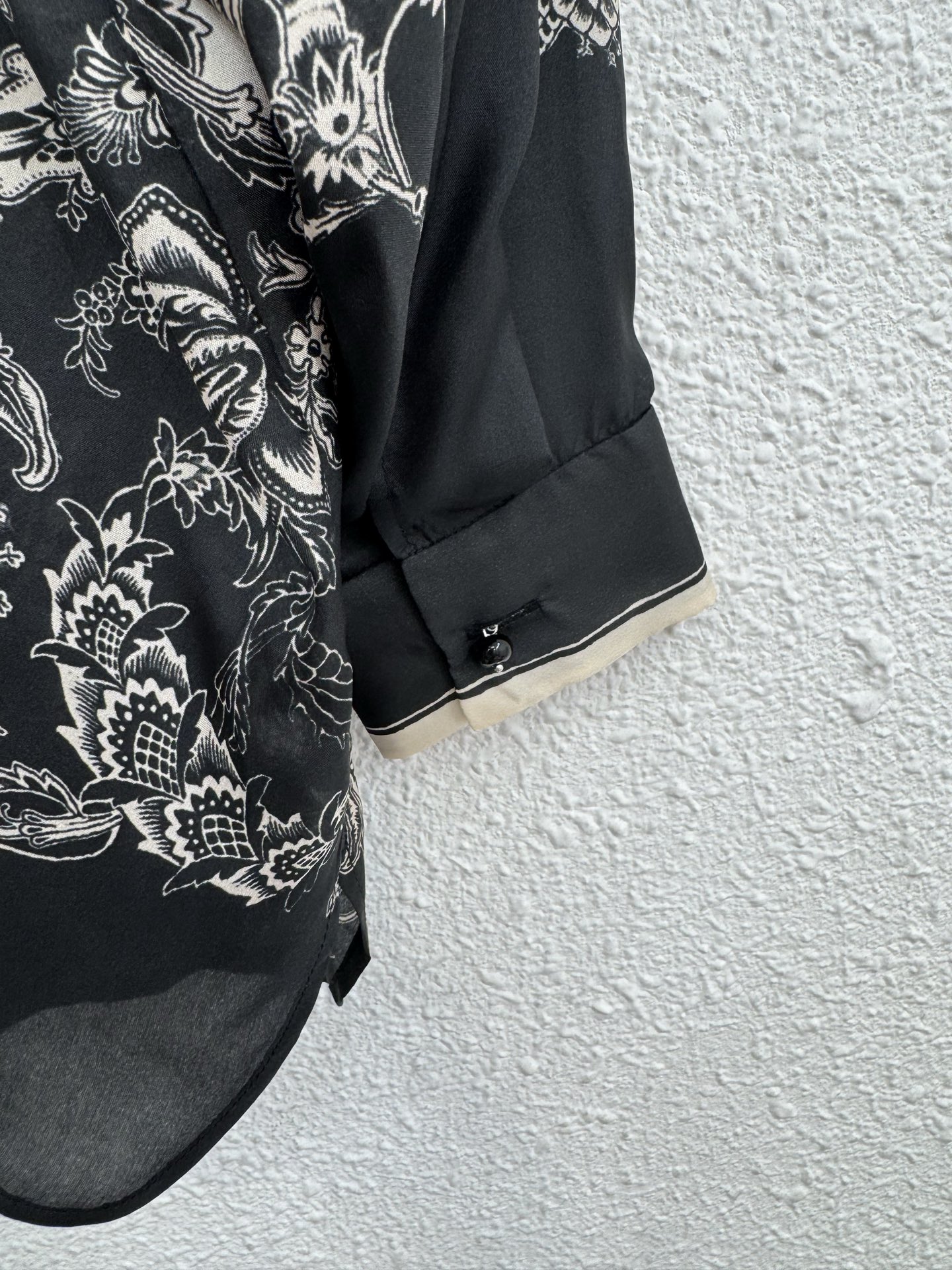 Elegant Silk Print Top & Wide Leg Pants Set - Luxurious Comfort, Timeless Style 8 i1761973434624 6762 0 9