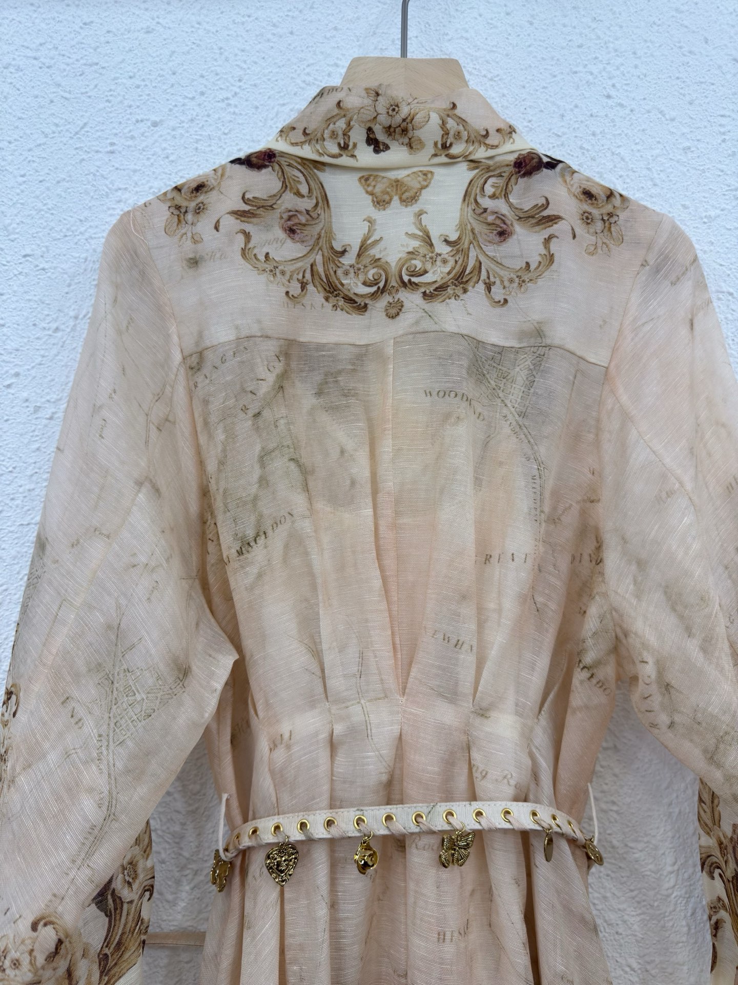 Elegant Floral Print Silk Linen Dress with Pendant Belt - Versatile Style 9 i1765079107432 331 0 7