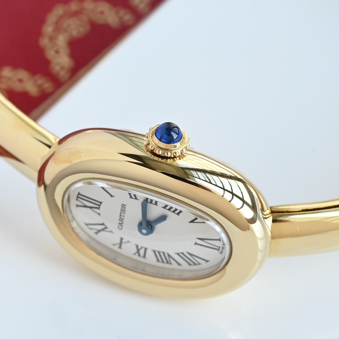Cartier 卡家 之作浴缸系列 Baignoire 全新“浴缸”手镯腕表 表壳尺寸：24 6*18