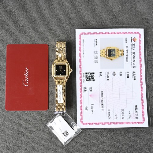 Cartier Panthère de Cartier Women's Diamond Watch, 22mm, Gold Stainless Steel 1 Cartier Panthère de Cartier Women's Diamond Watch, 22mm, Gold Stainless Steel