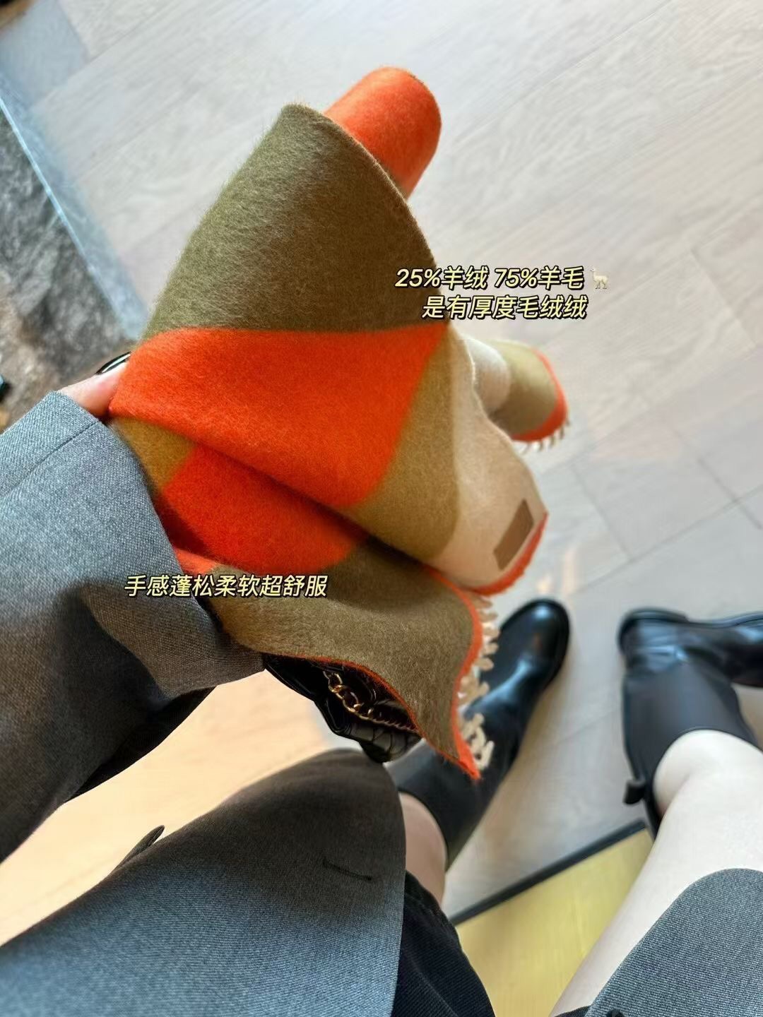 Hermès Haute Couture Silk Twill Scarf Shawl Ref 4