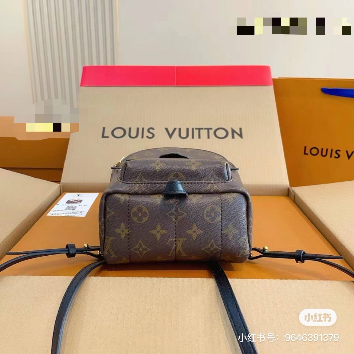 Interior view of a premium leather crossbody bag