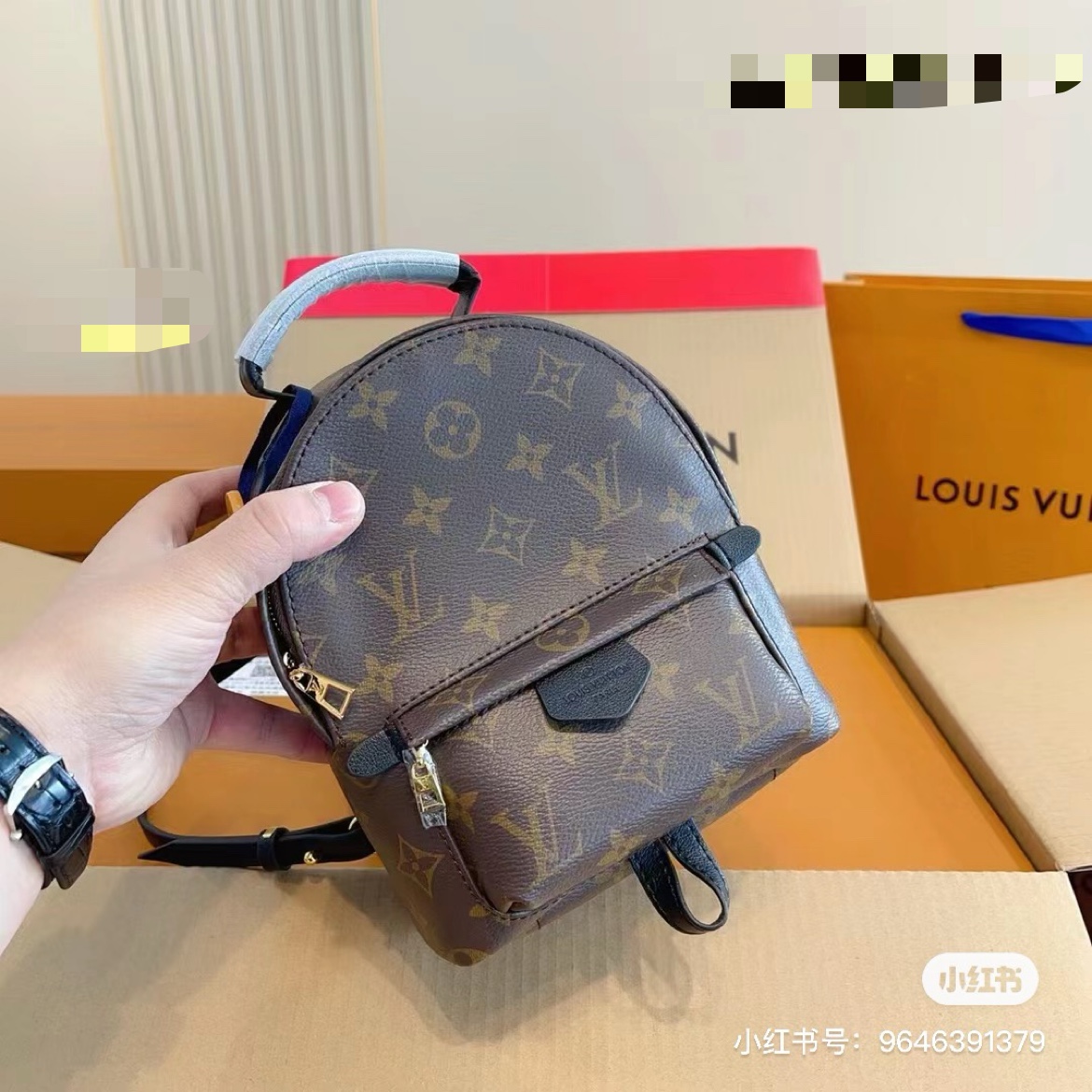 Close-up of the premium leather texture