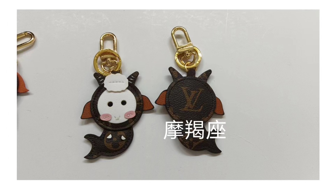 Zodiac keychain attached to keys