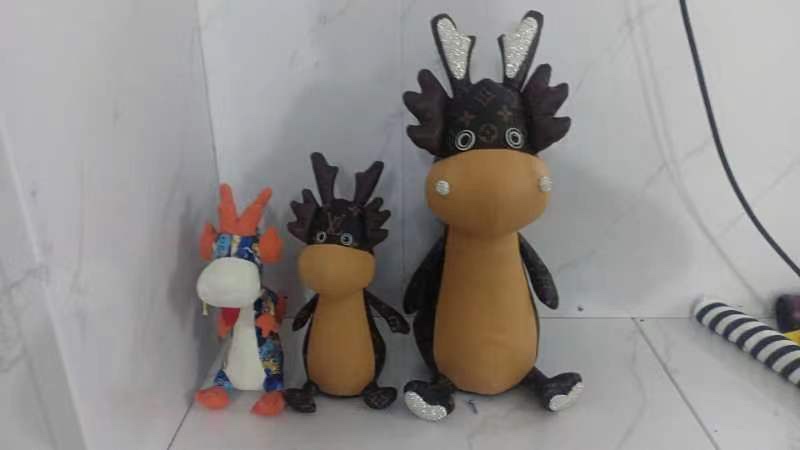 Small leather keychain