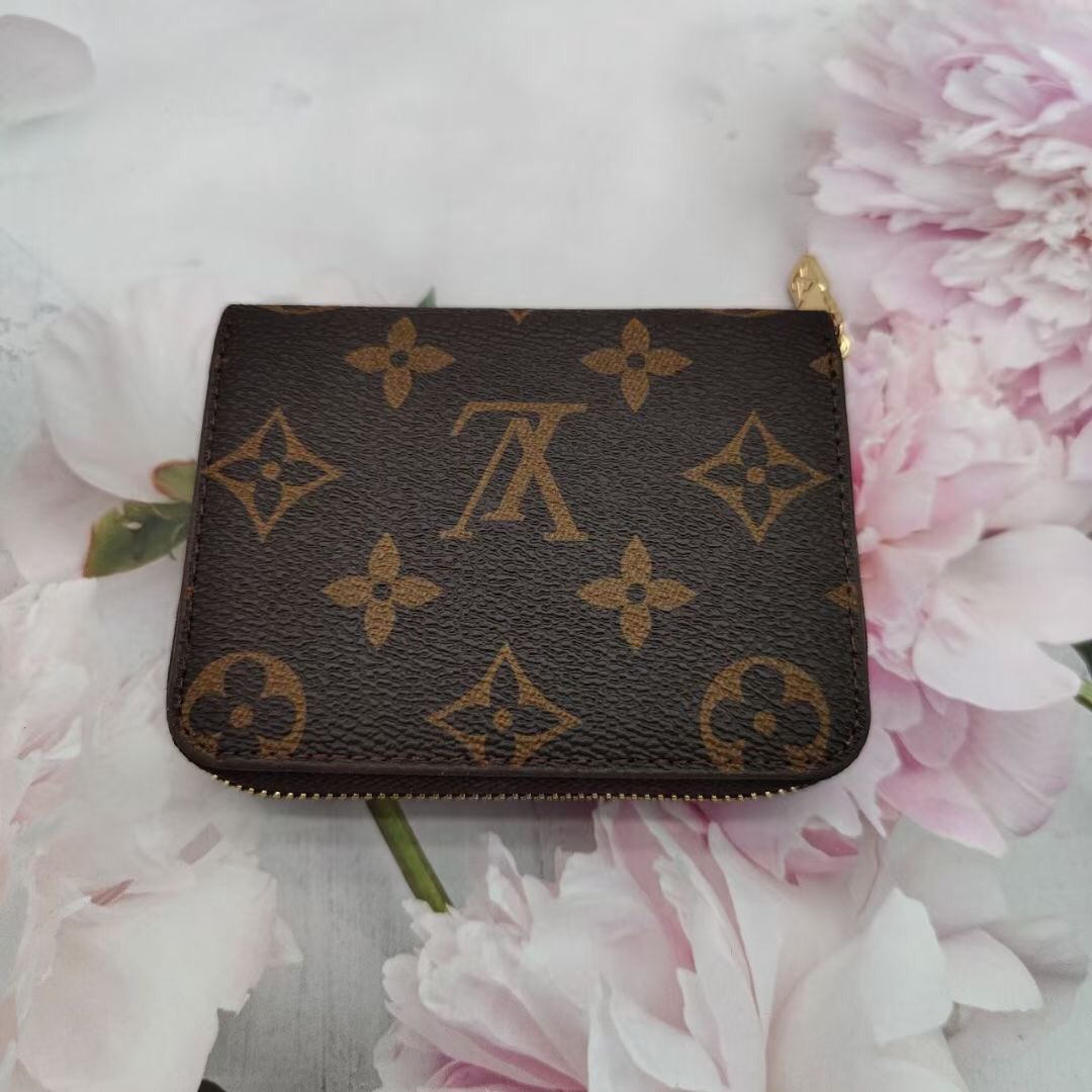 Close-up of leather card holder texture